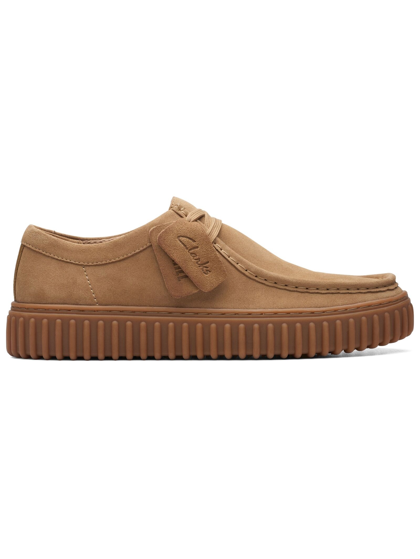 Clarks Torhill Lo Boat Shoes Dark Sand Suede EU 44 3