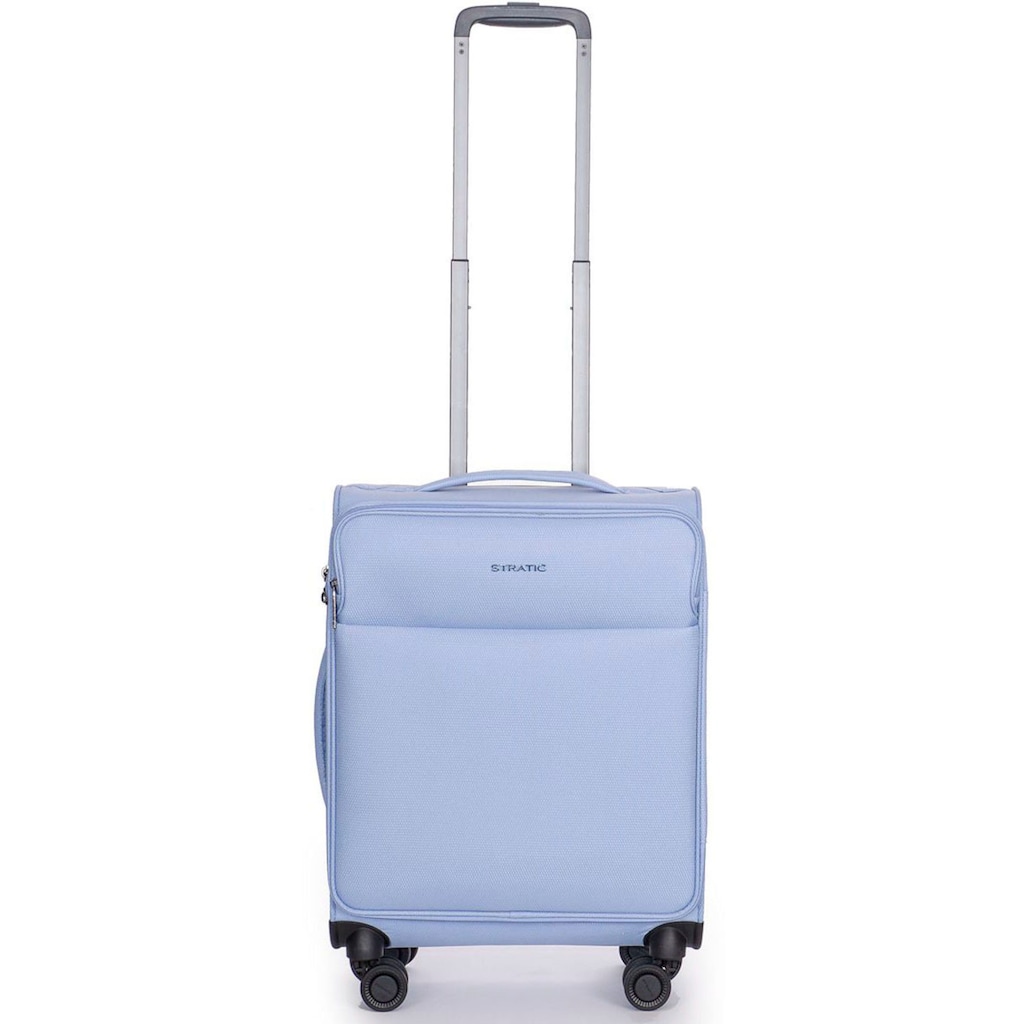 Stratic Weichgepäck-Trolley »Stratic Light + S, light blue«, 4 Rollen