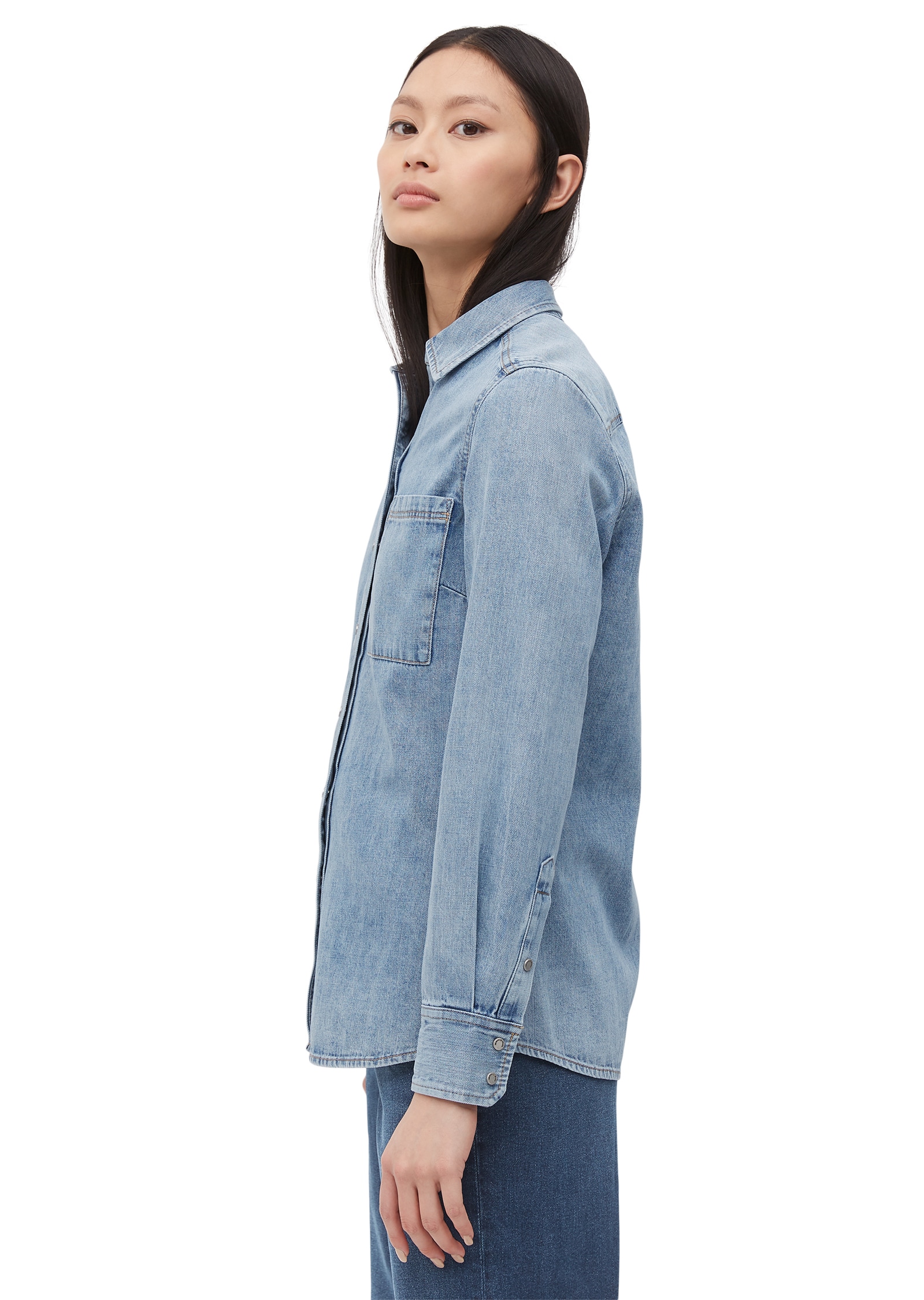 Marc O'Polo Jeansbluse »aus reiner Baumwolle«