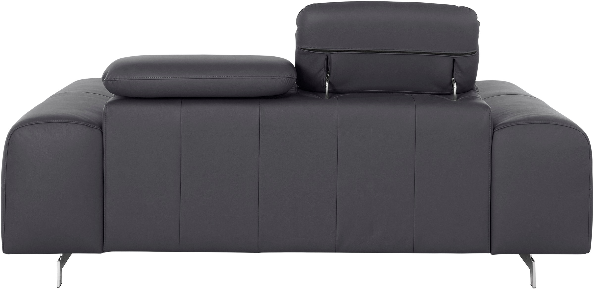 COTTA 2-Sitzer »Chef«, Big-Sofa mit Kopfteilverstellung, edle Metallkufen
