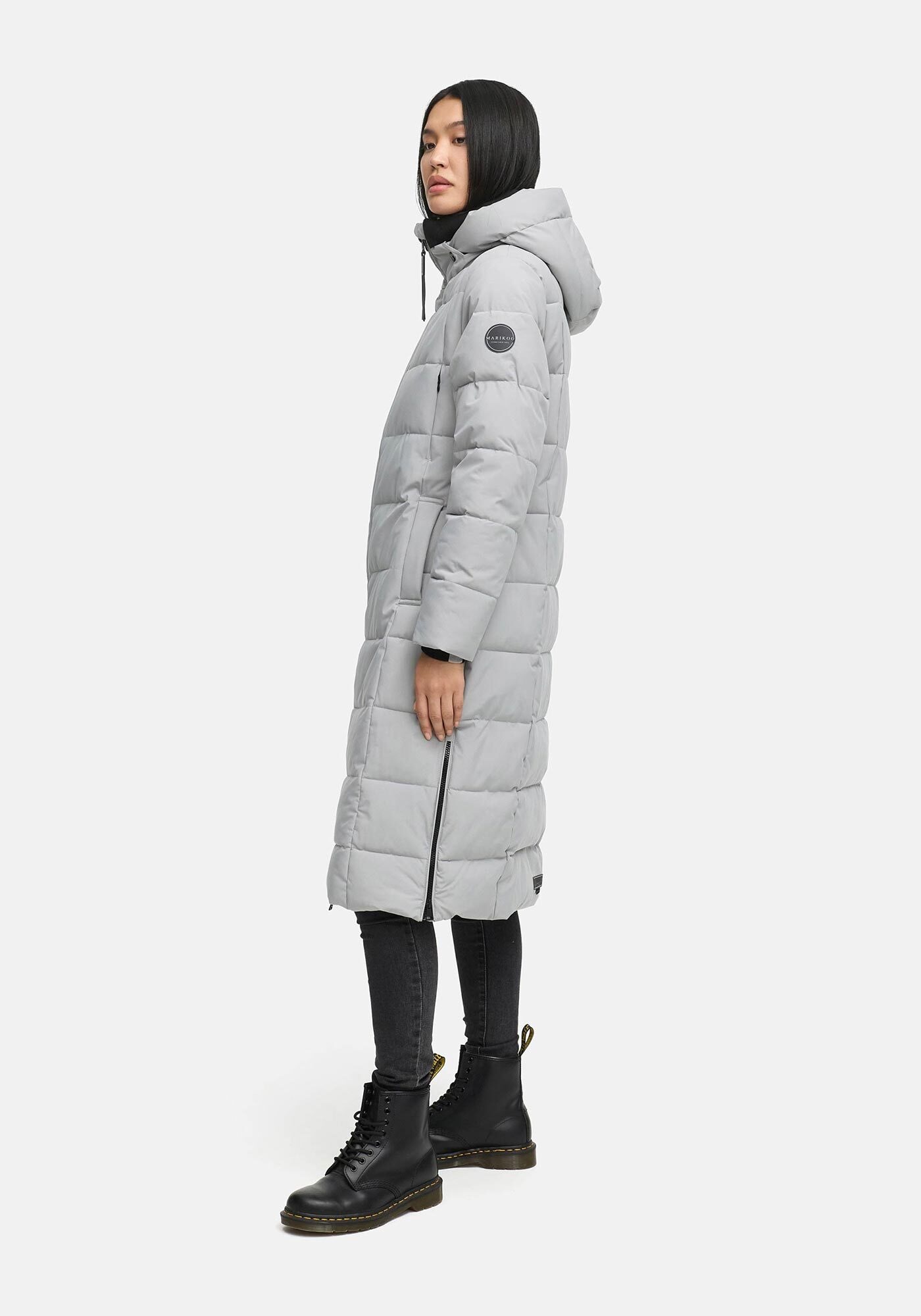Marikoo Winterjacke »Lanitaa«, Steppmantel mit abnehmbarer Kapuze