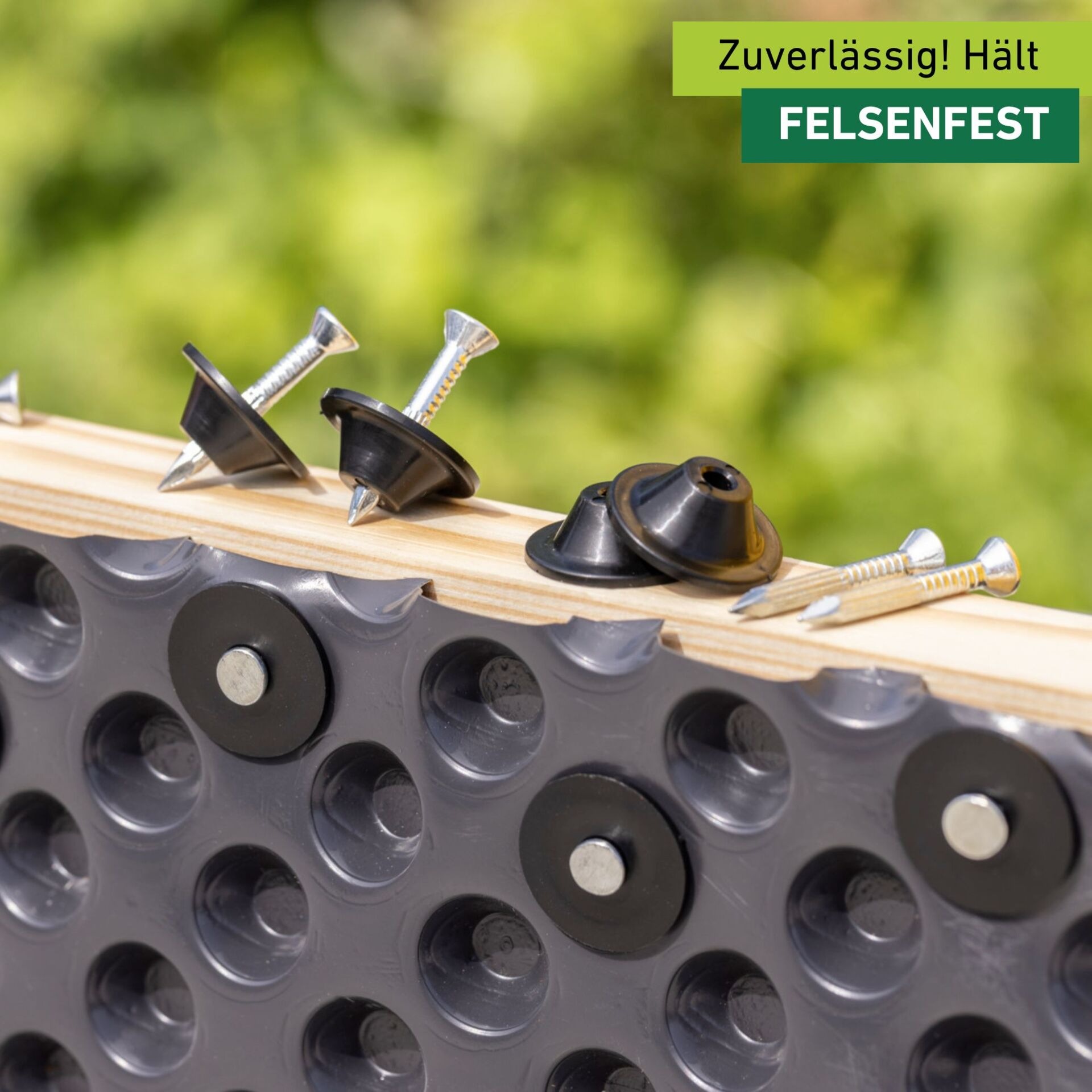 Windhager Hochbeet »Befestigungsnägel für Hochbeet Noppenfolie 100 Stk.« robuste Stahl Dichtnägel für Noppenbahn 3,5 x 30 mm