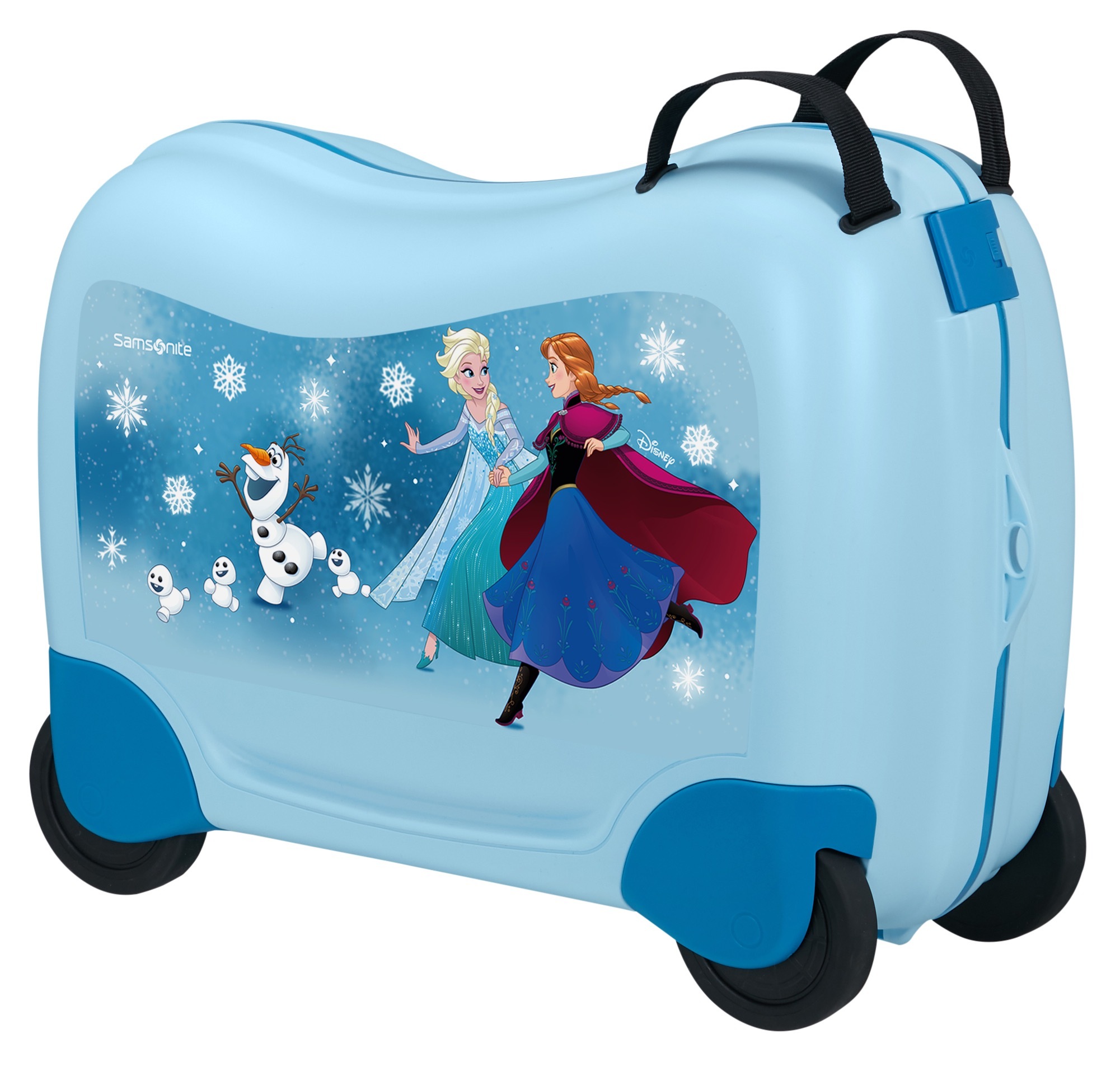 SAMSONITE Kinder Kinderkoffer "DREAM2GO DISNEY, Frozen Magic", blau, Polypropylen, Koffer, mit geräumigem Hauptfach, mit Kreuzspannbändern, mit