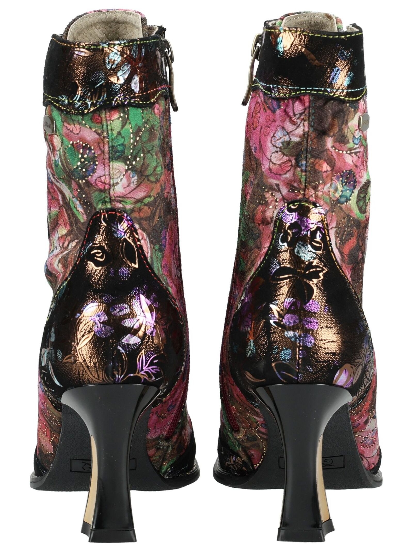 LAURA VITA High-Heel-Stiefelette »LAURA VITA Stiefelette Leder/Textil«