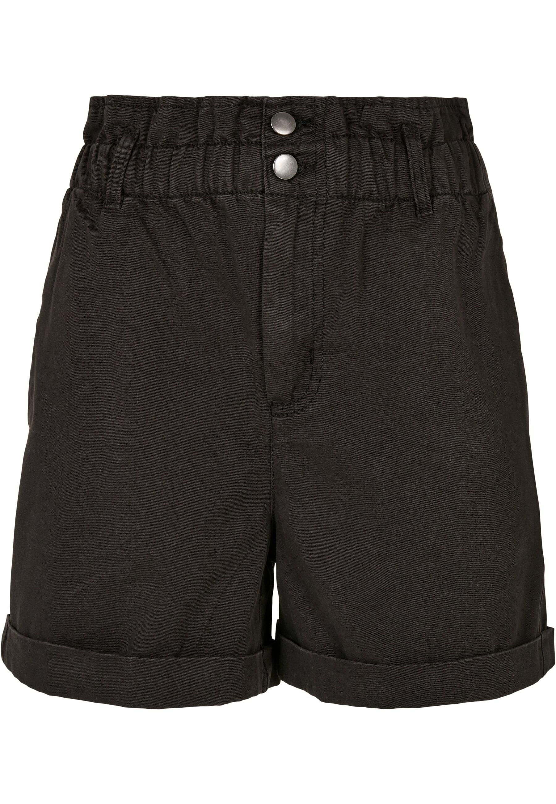 URBAN CLASSICS Stoffhose "Urban Classics Damen Ladies Paperbag Shorts", (1 tlg.)