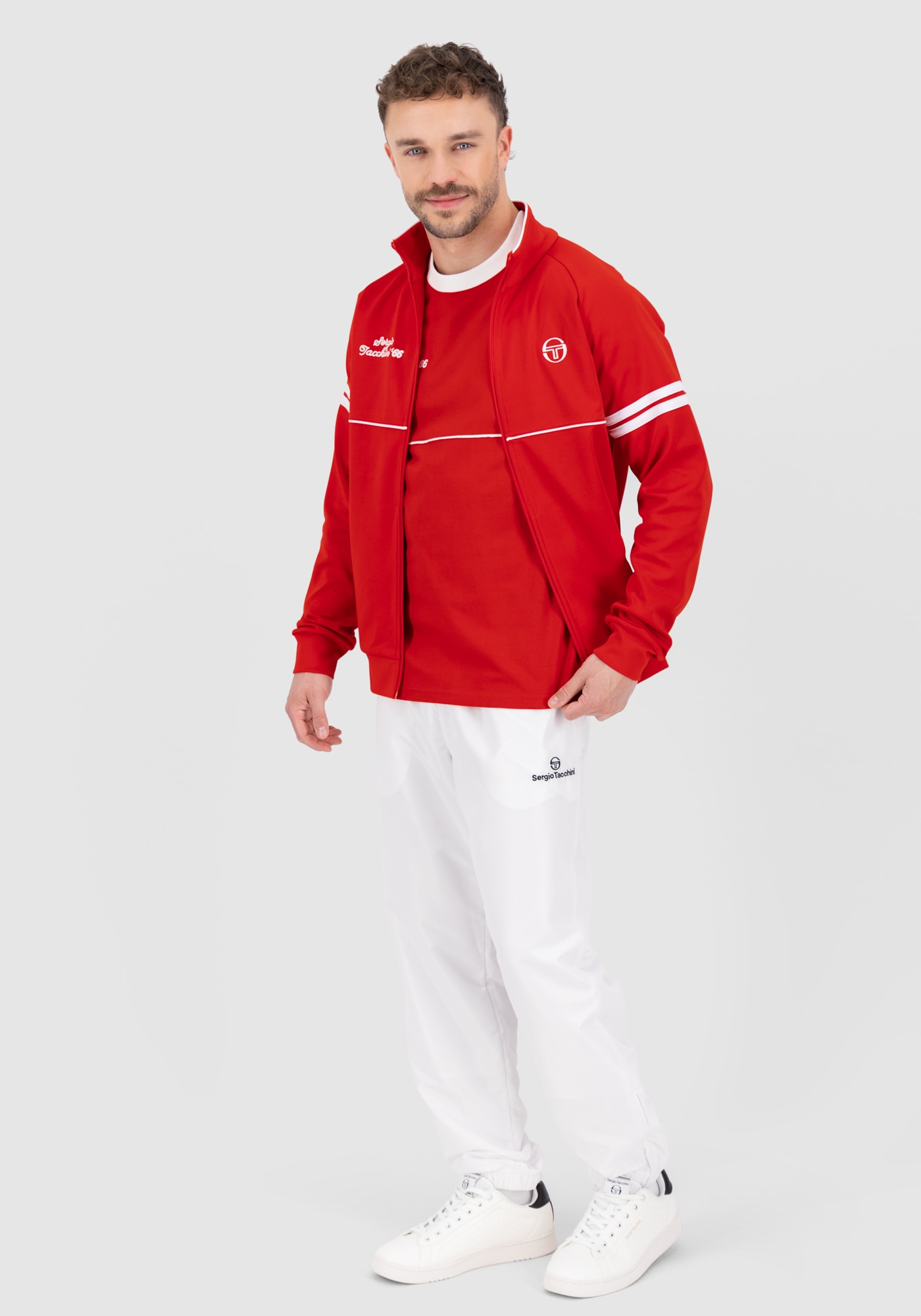 Sergio Tacchini T-Shirt »ORION DAVIS TEE Herren«, T-Shirt Herren, leichtes Kurzarmshirt, Sporttrikot, Outdoor, Sale