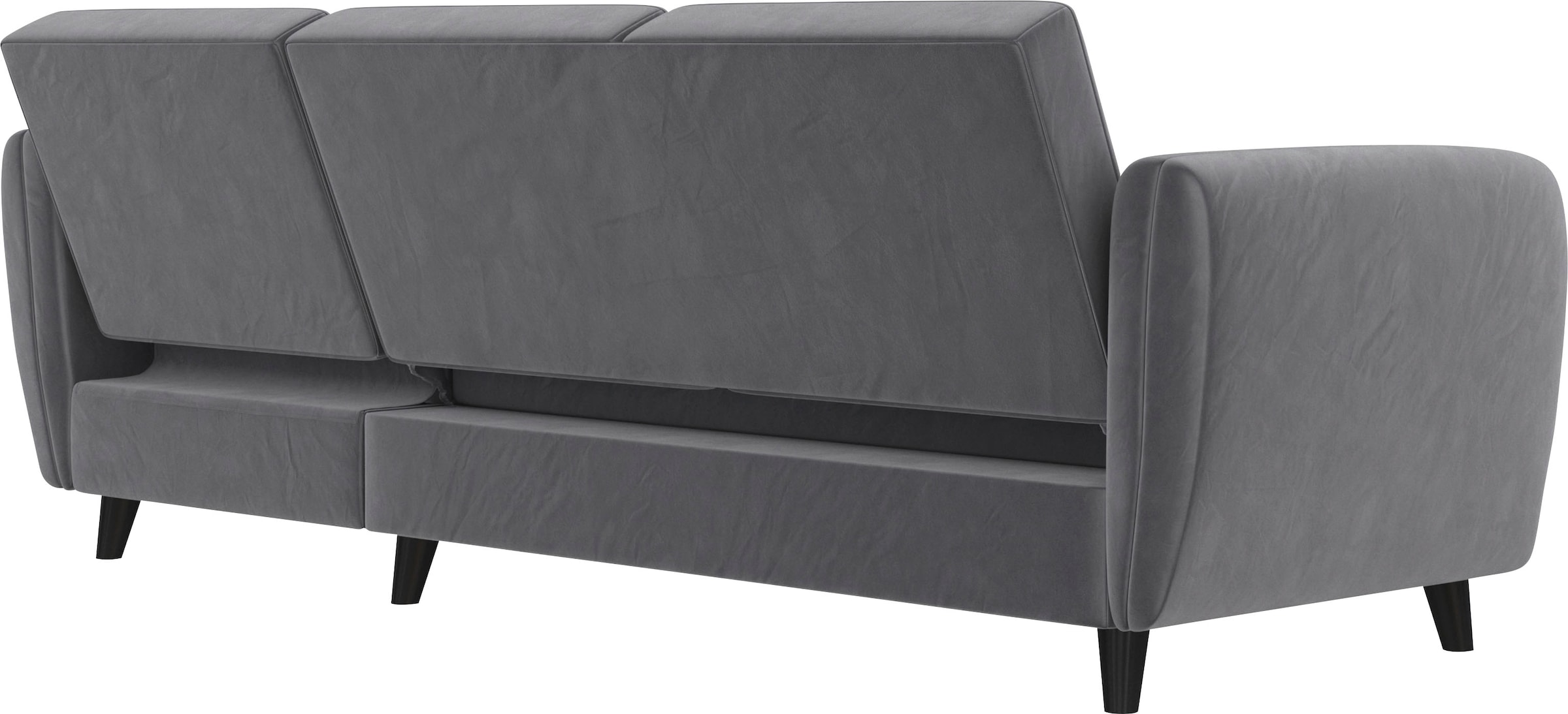 Dorel Home Ecksofa »Perry, L-Form,«, Rückenlehne, verschiedene Farbvarianten, Sitzhöhe 43 cm, Breite 219 cm
