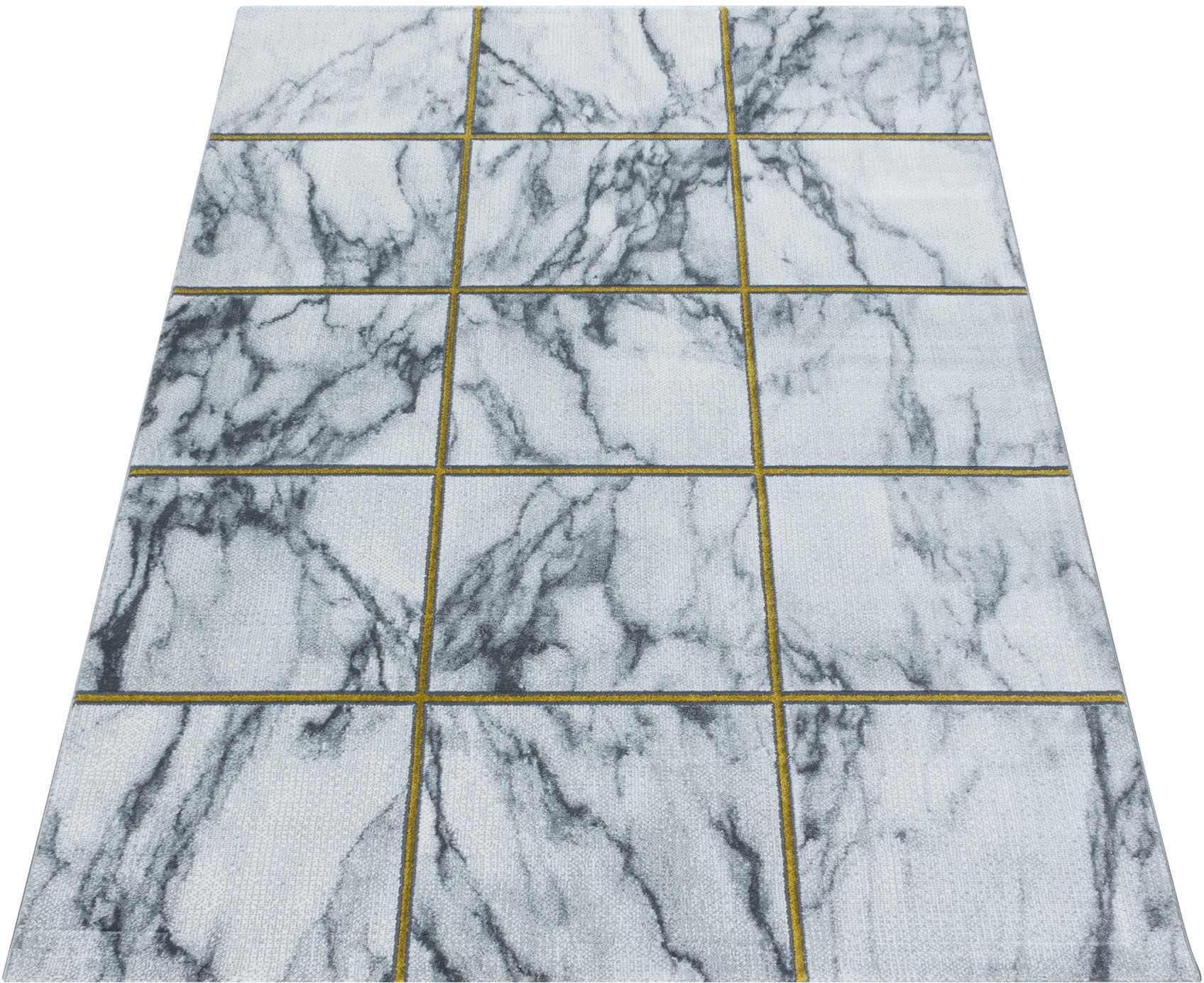 Ayyildiz Teppiche Teppich "NAXOS 3816" rechteckig 12 mm Höhe Läufer, Marmor günstig online kaufen