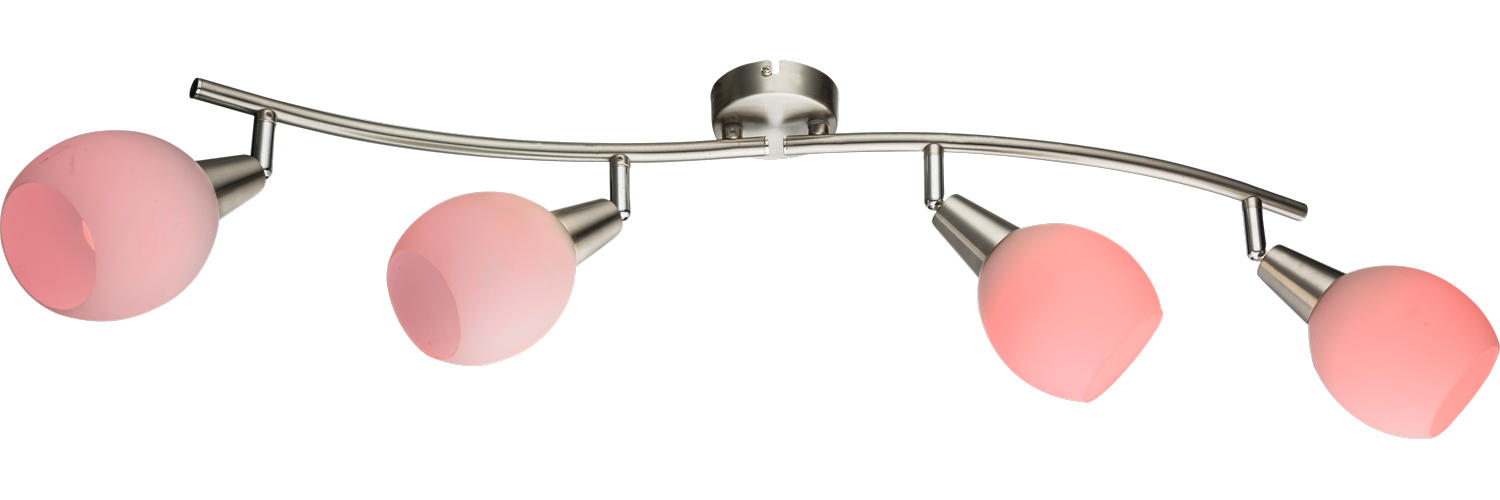 GLOBO LIGHTING Deckenspot »ELLIOTT« E14 1 Stk. Nickel Strahler mit Farbwechsler, Fernbedienung, LED 4x3.5W