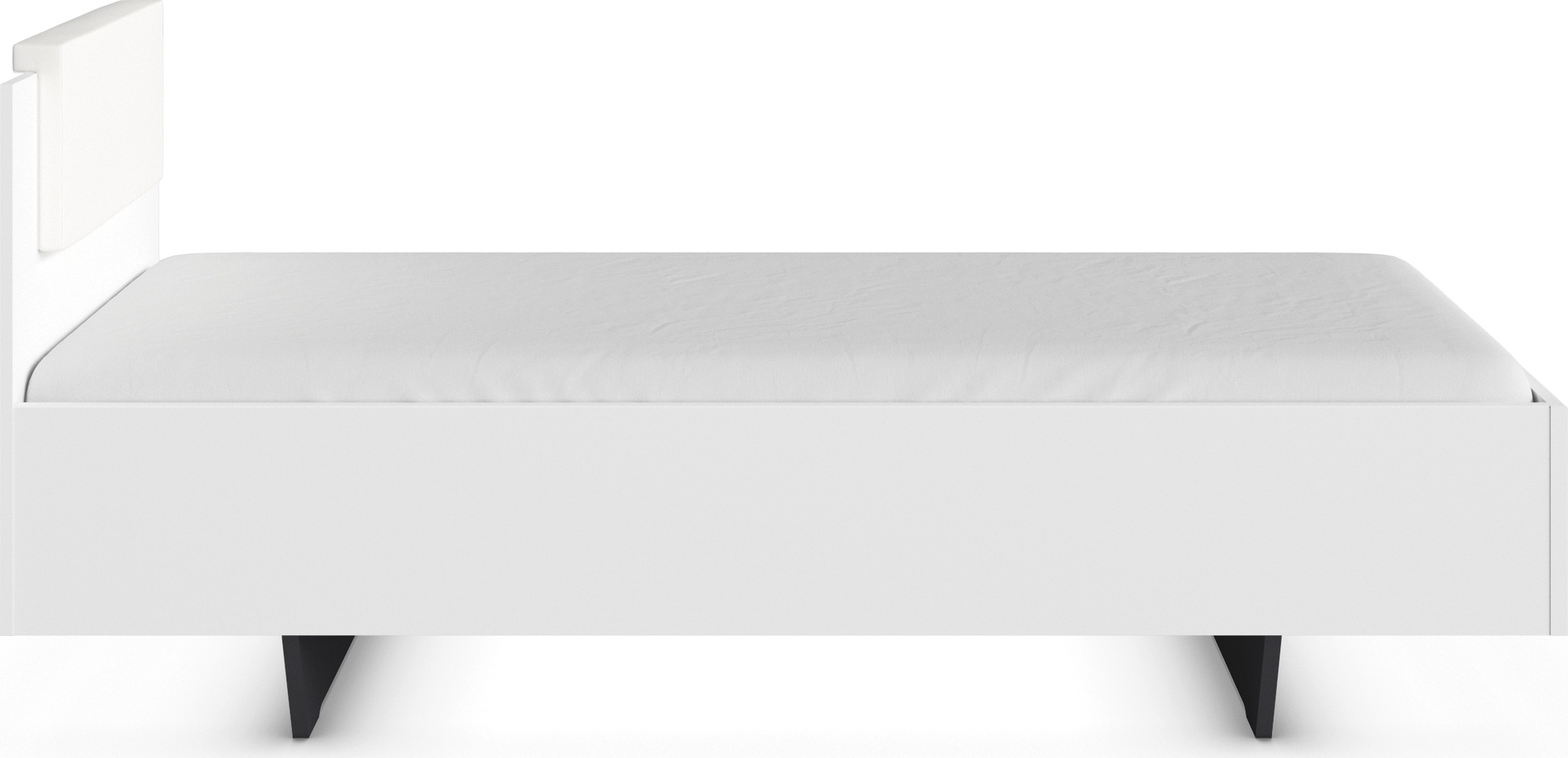 rauch Bett »Einzelbett Komfortbett Schlafzimmer für kleine Räume MAIKA« Liegefläche: 100x200 cm, Bettseitenhöhe 47 cm,  schwebende Optik mit abnehmbarer Polsterauflage MADE IN GERMANY