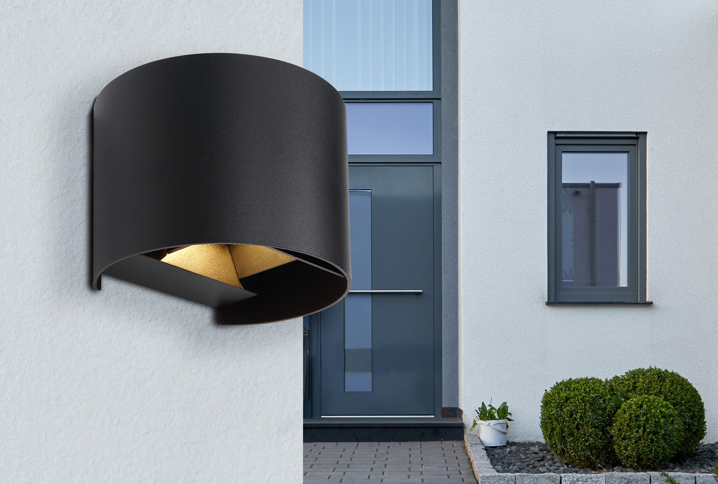 GLOBO LIGHTING LED Außen-Wandleuchte »VERONIKA«, Leuchtmittel LED-Modul | LED fest integriert, Außenlampe/Lichtschein: auf- und abwärts/ IP54/3000K