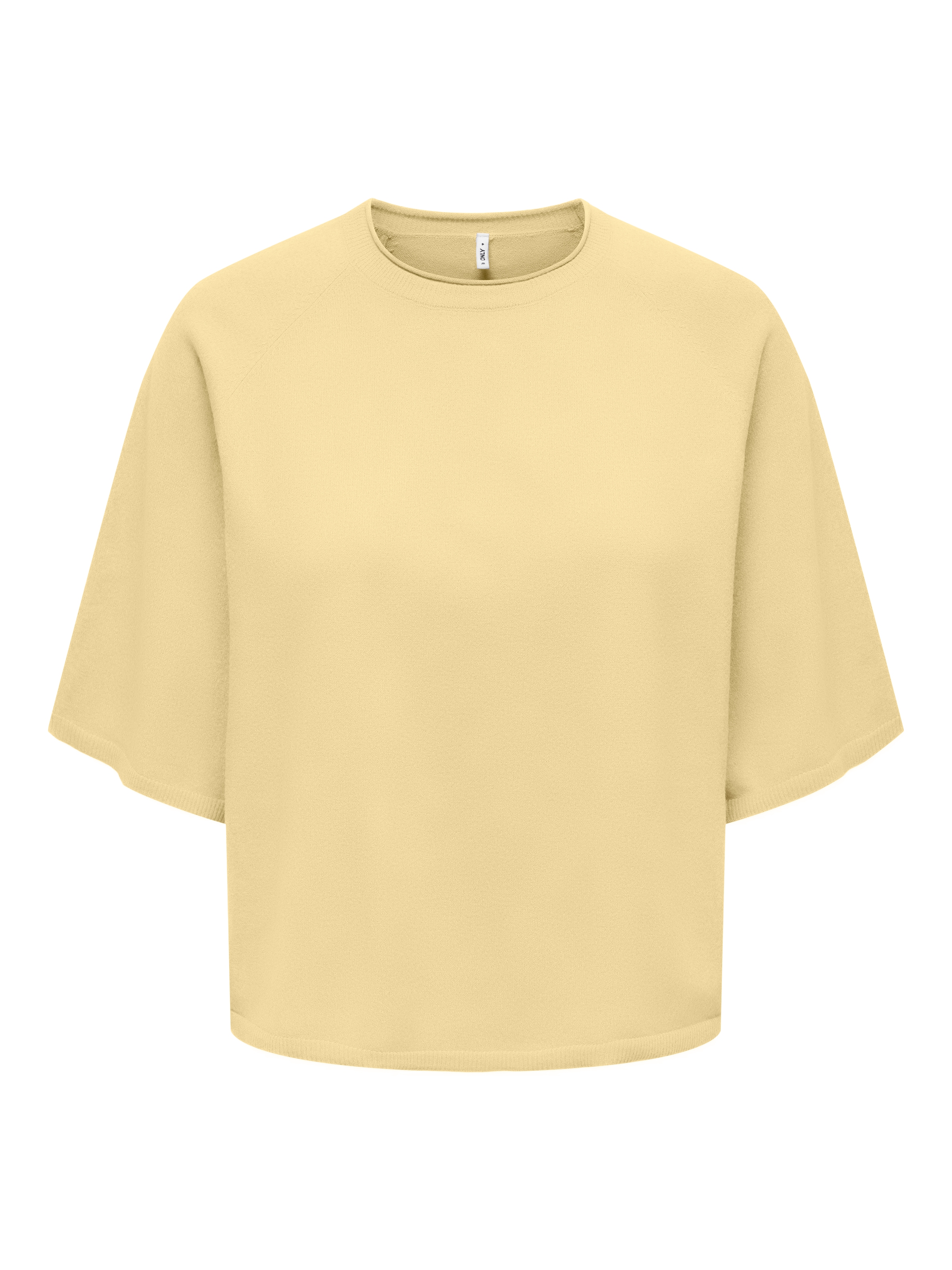 ONLY Rundhalspullover "ONLLOYAL 2/4 O-NECK KNT NOOS" mit Halbarm günstig online kaufen