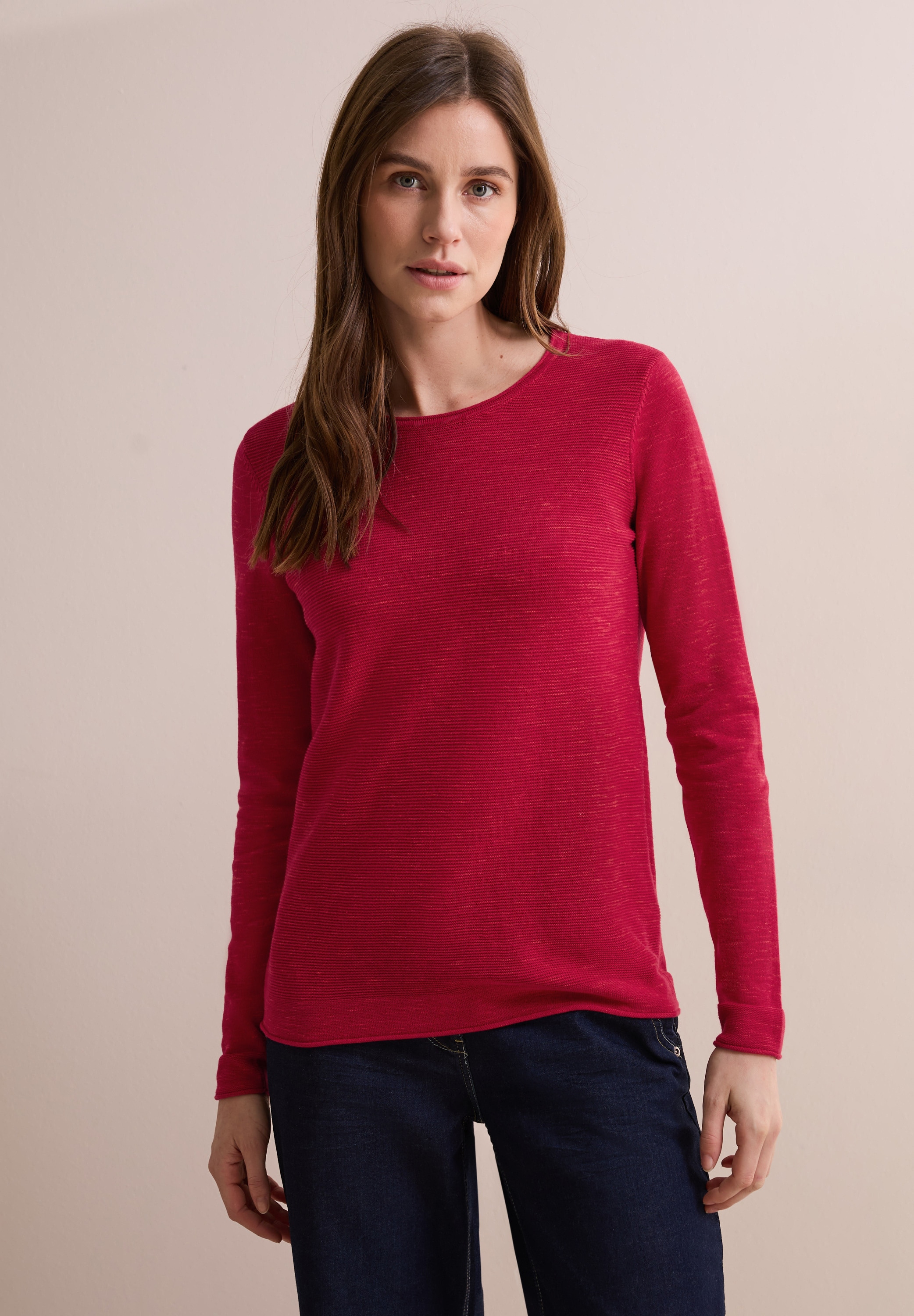 Cecil Strickpullover, im soften Baumwoll-Mix