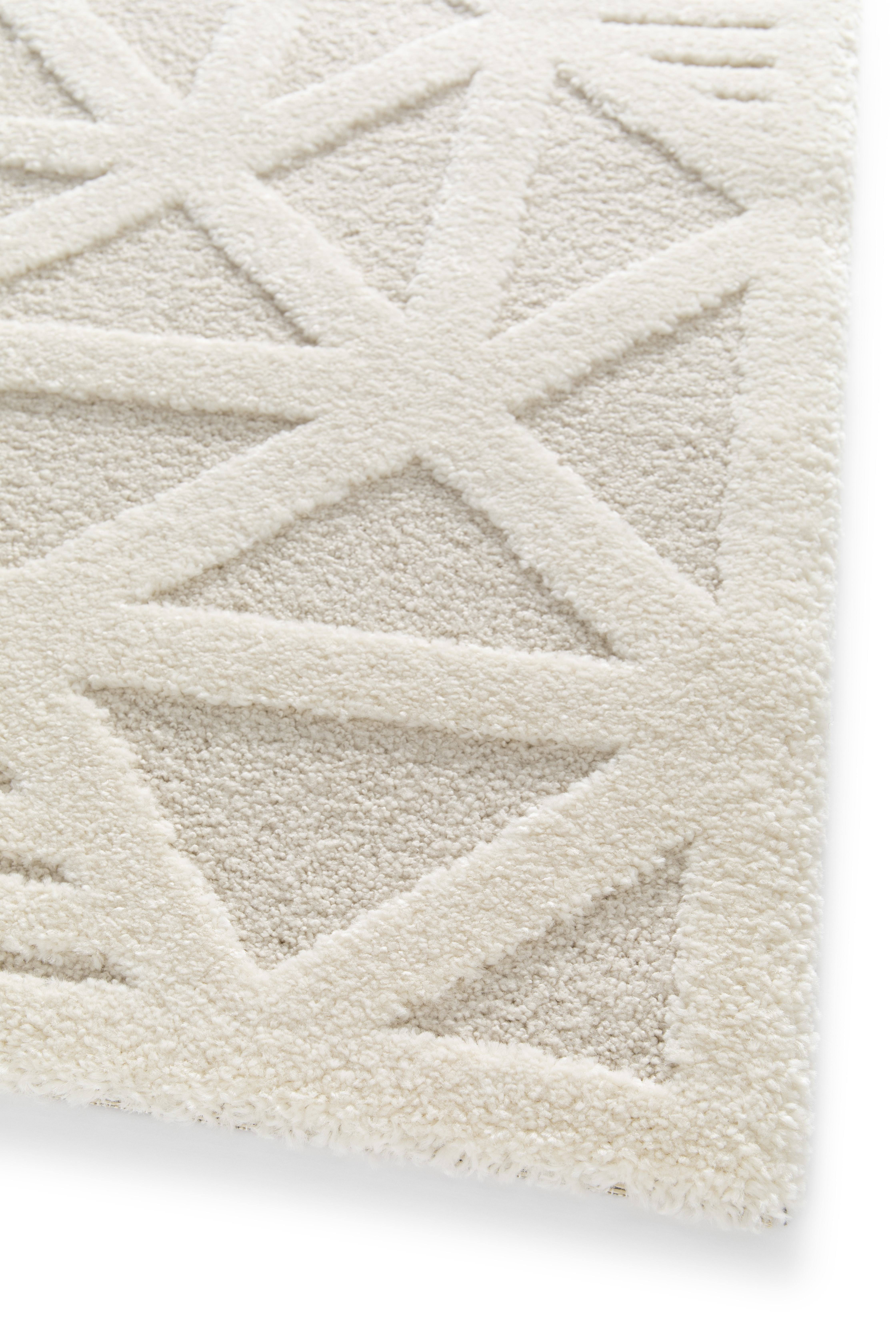 Primaflor-Ideen in Textil Teppich "COSMO Geo, Made in Belgium" rechteckig 14 mm Höhe modernes Design, Hoch-Tief Effekt, weicher Flor