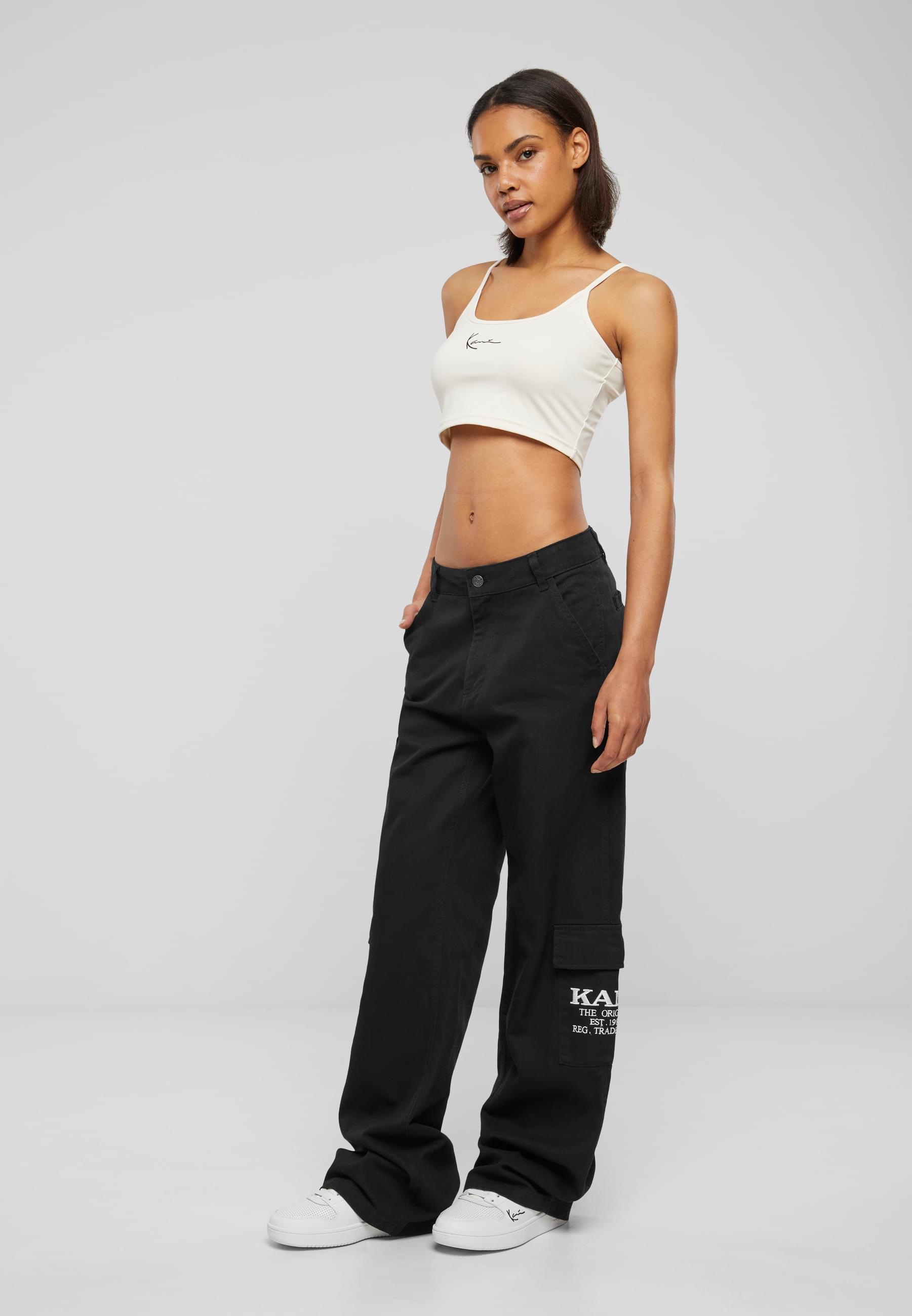 Karl Kani Stoffhose »Karl Kani Damen KK Denim K Cargo Pants«, (1 tlg.)