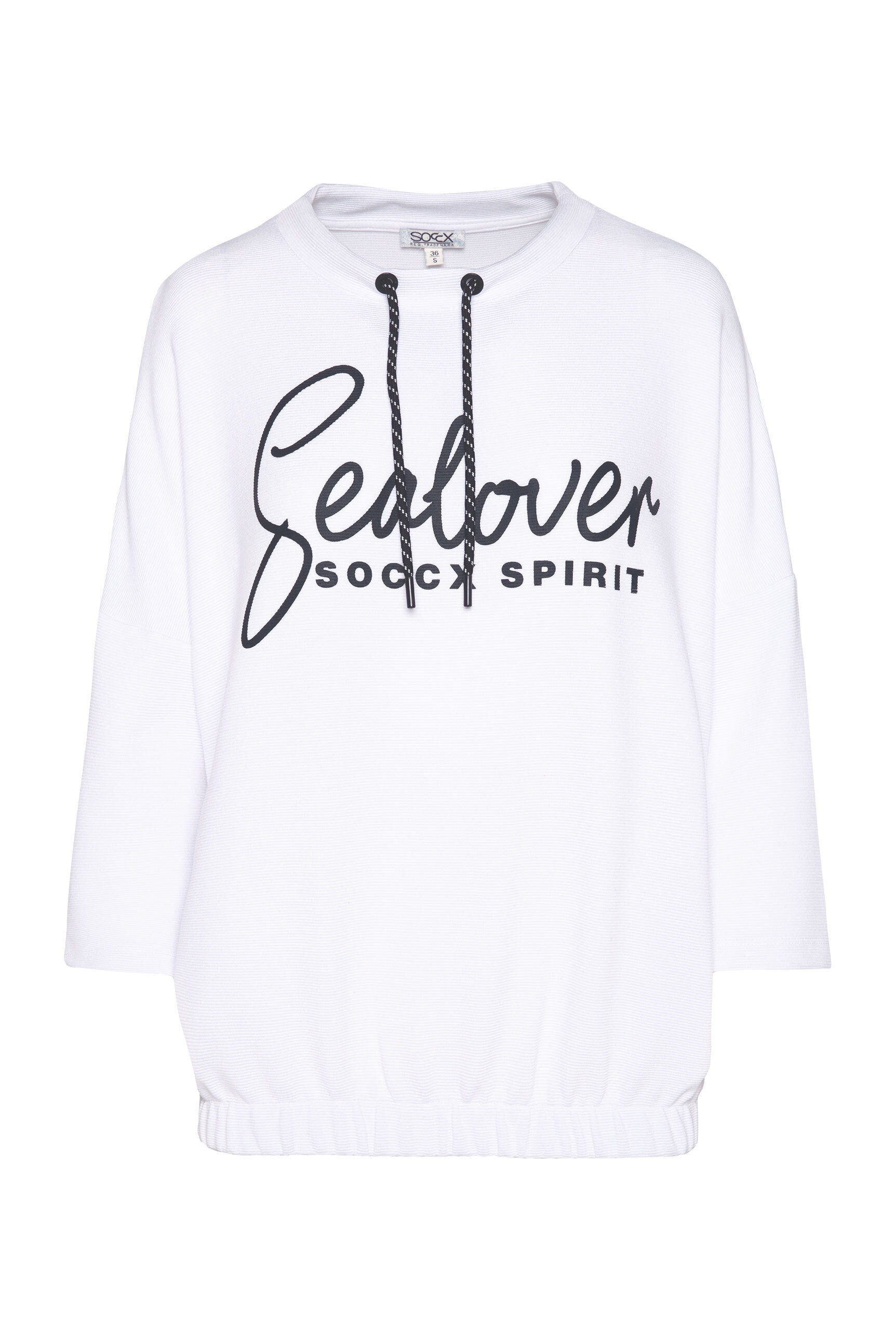 SOCCX Sweater , mit Gummizug im Saum
