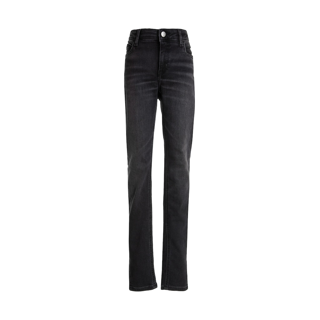 Calvin Klein Jeans Skinny-fit-Jeans »SKINNY MR SLIT OPTIC BLACK«, für Kinder bis 16 Jahre