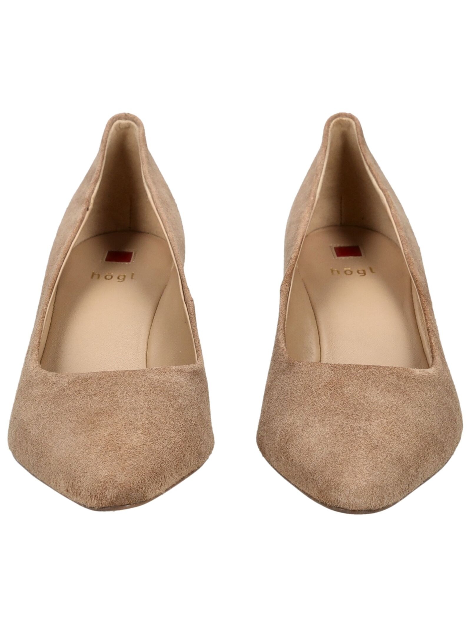 Pumps HÖGL "Högl Pumps Veloursleder", Damen, Gr. 40, taupe, Veloursleder, Schuhe Pumps 5