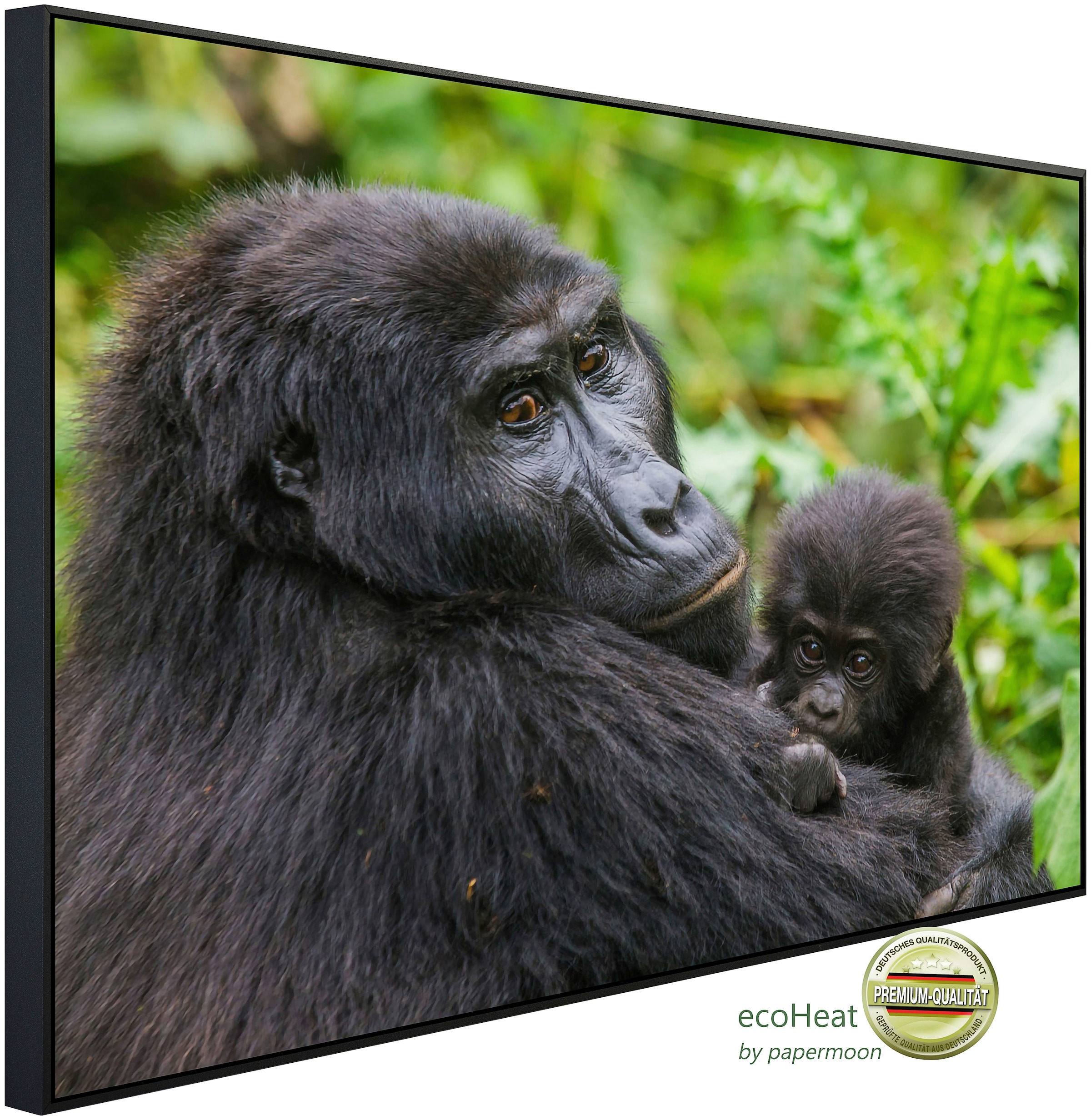 Infrarotheizung »Gorilla mit Baby«, sehr angenehme Strahlungswärme