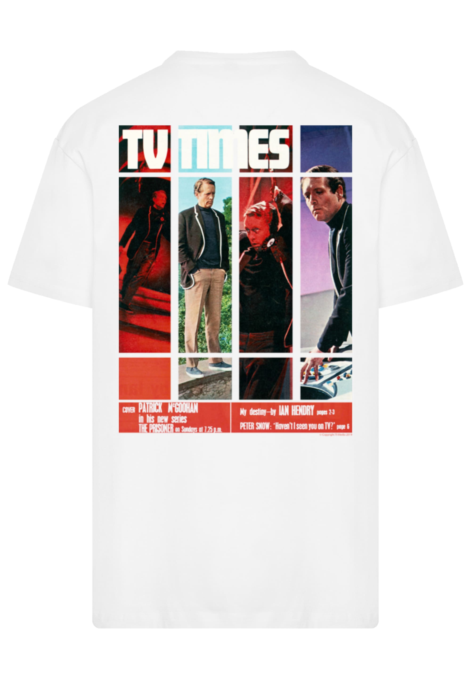 F4NT4STIC T-Shirt »TV Times Patrick McGoohan The Prisoner 1967 Cover«, Premium Qualität