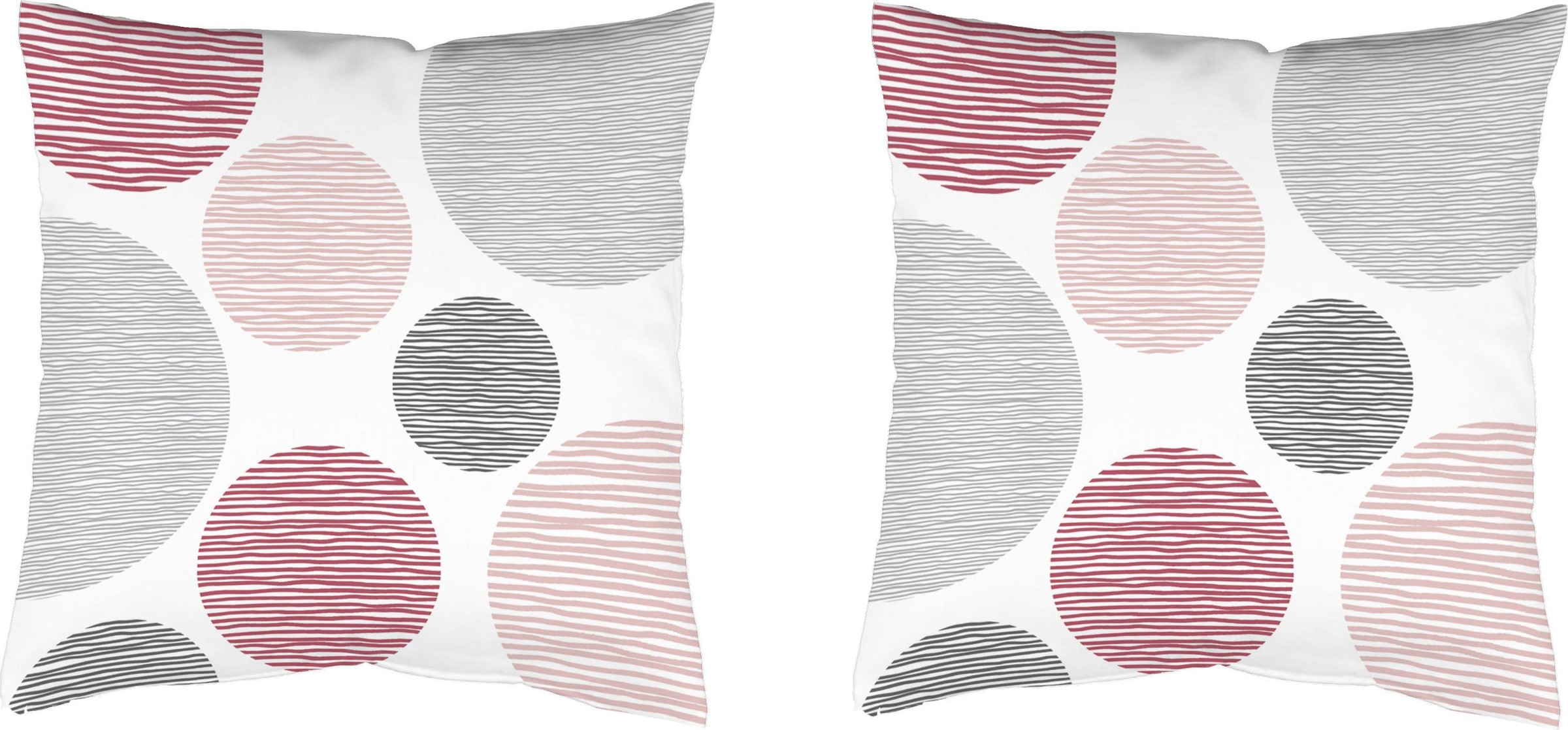 HOME WOHNIDEEN Dekokissen "BORDEN" Kissenhülle ohne Füllung, 2 Stück günstig online kaufen