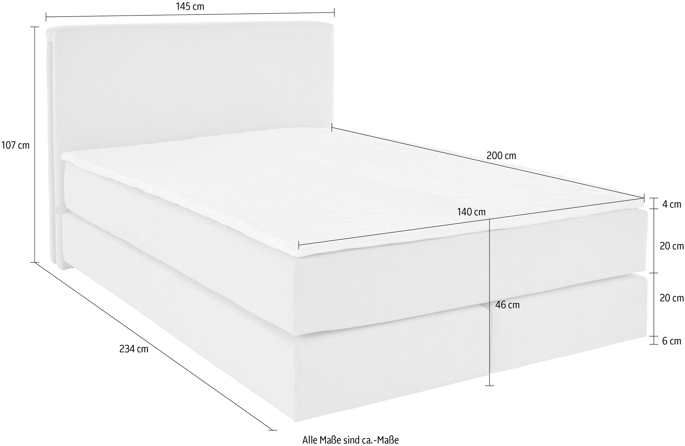 LeGer Home by Lena Gercke Boxspringbett »Zalia«
