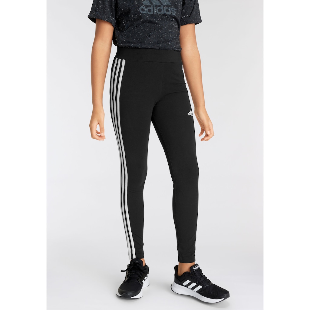 adidas Sportswear Leggings »ESSENTIALS 3-STREIFEN COTTON«, (1 tlg.)