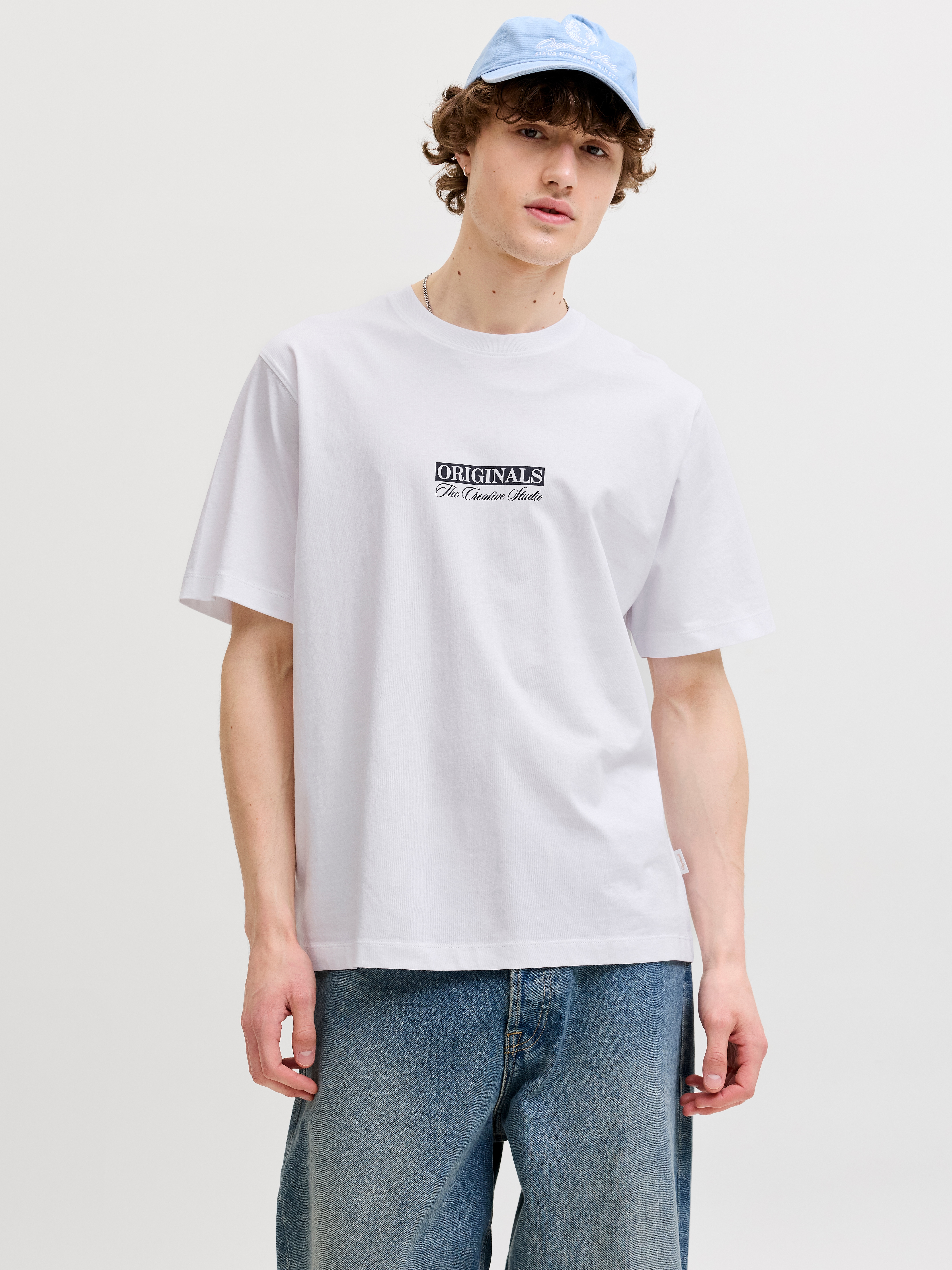 Jack & Jones T-Shirt "JORSAVONA BOX TEE SS CN STYD SS26" Baumwolle, regular fit