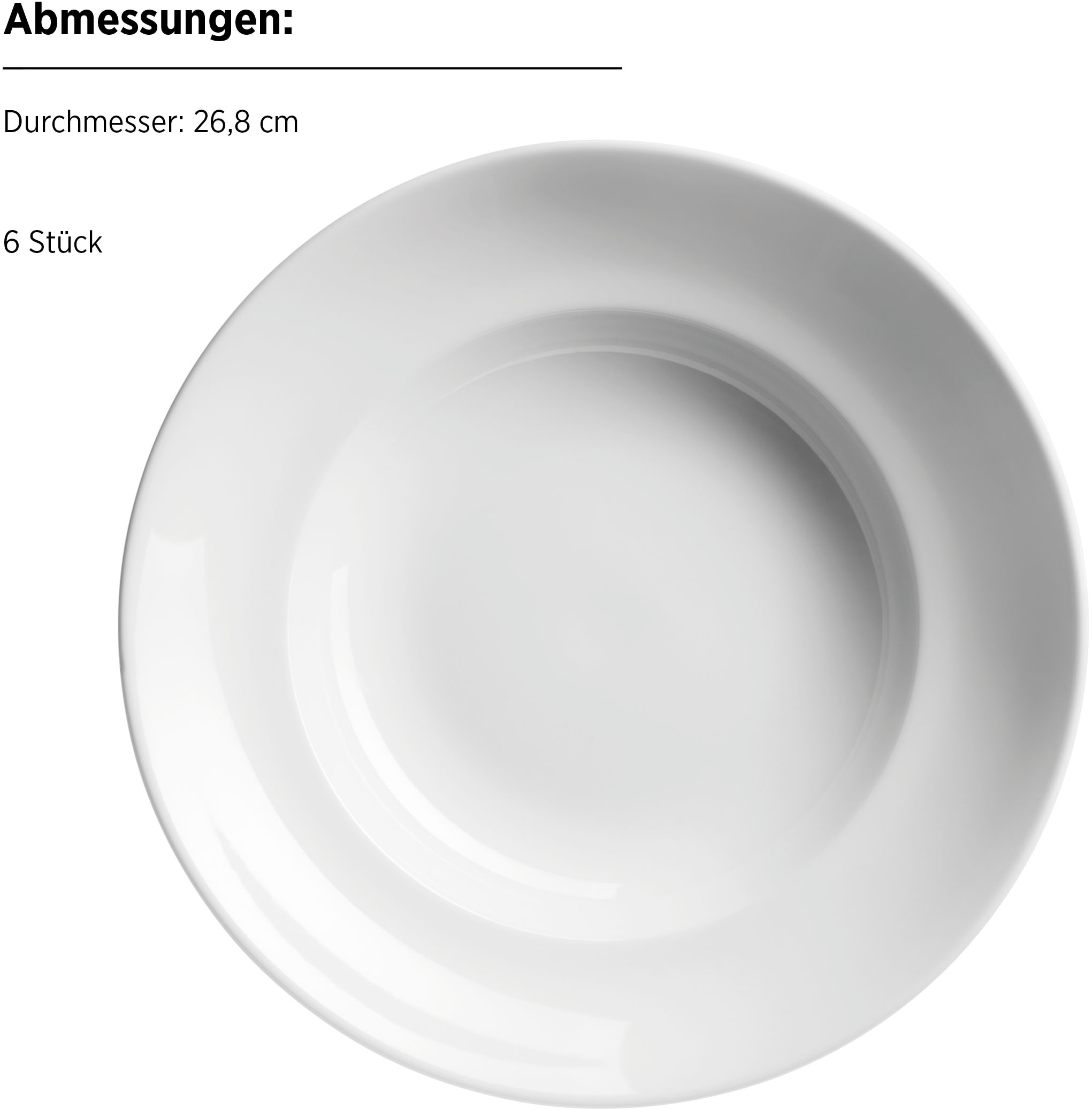 MÄSER Pastateller »BARCA, Pastateller Set, Porzellan«