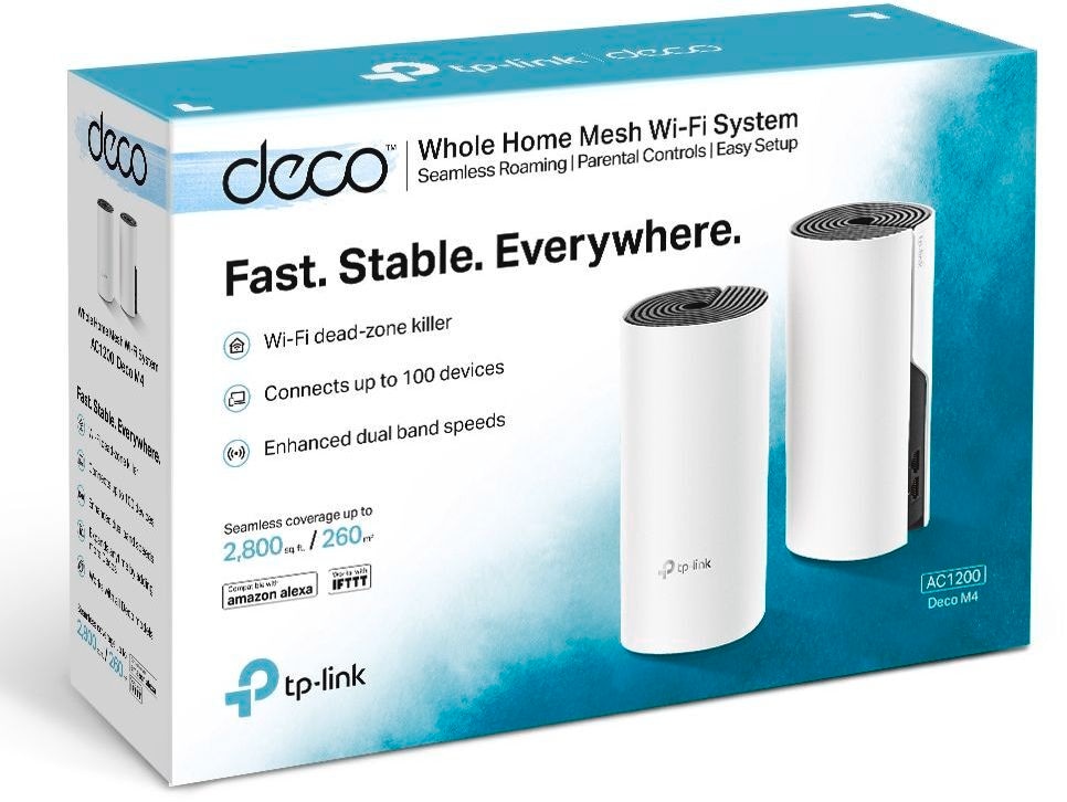 TP-Link Access Point »Deco M4 AC1200 Whole-Home WLAN«, (Packung, 4x Deco M4), (2er Pack)