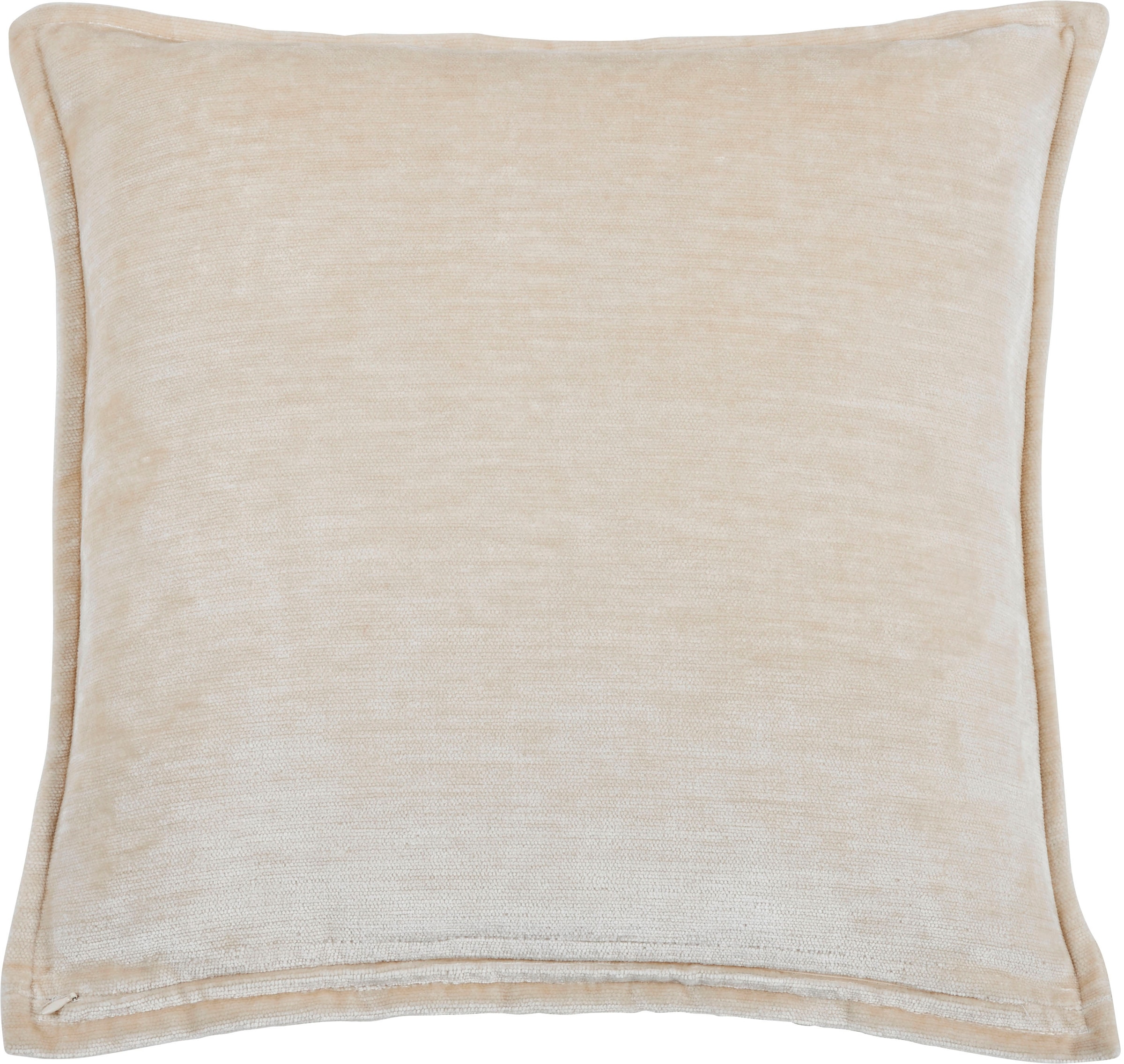 Kissenbezug DONE., B:60cm H:1cm L:60cm, weiß, Polyester, Polyester, Kissenbezüge, "Fame", Hohe Lichtreflektion