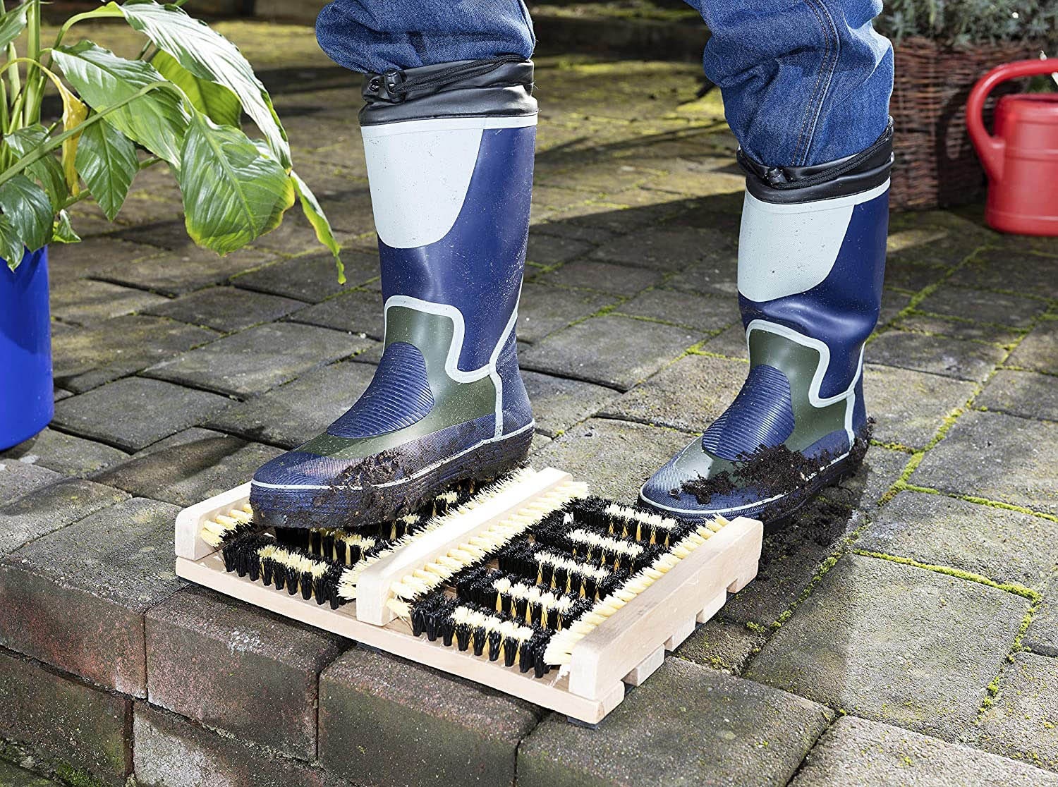Schmitt Schuhbedarf Schuhabtropfschale, (1 tlg.), Fußabtreter, (Schuhreinigungs-Gerät), nie mehr Schmutz ins Haus tragen