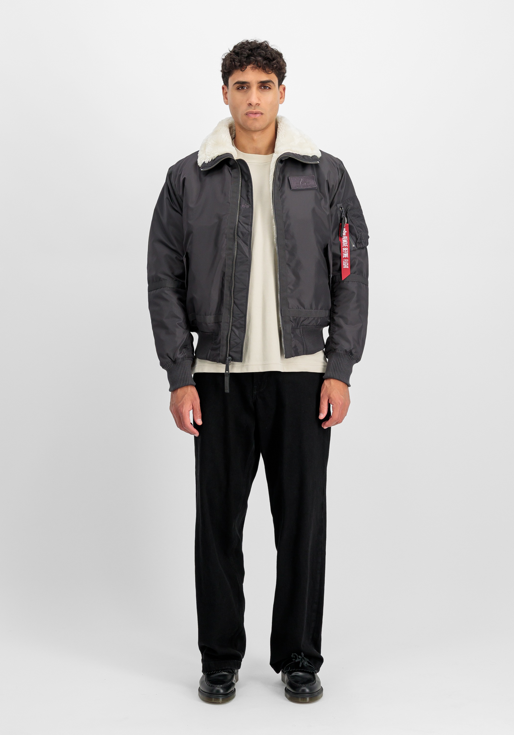 Alpha Industries B15-3 TT Bomber Jacket Grey M 2