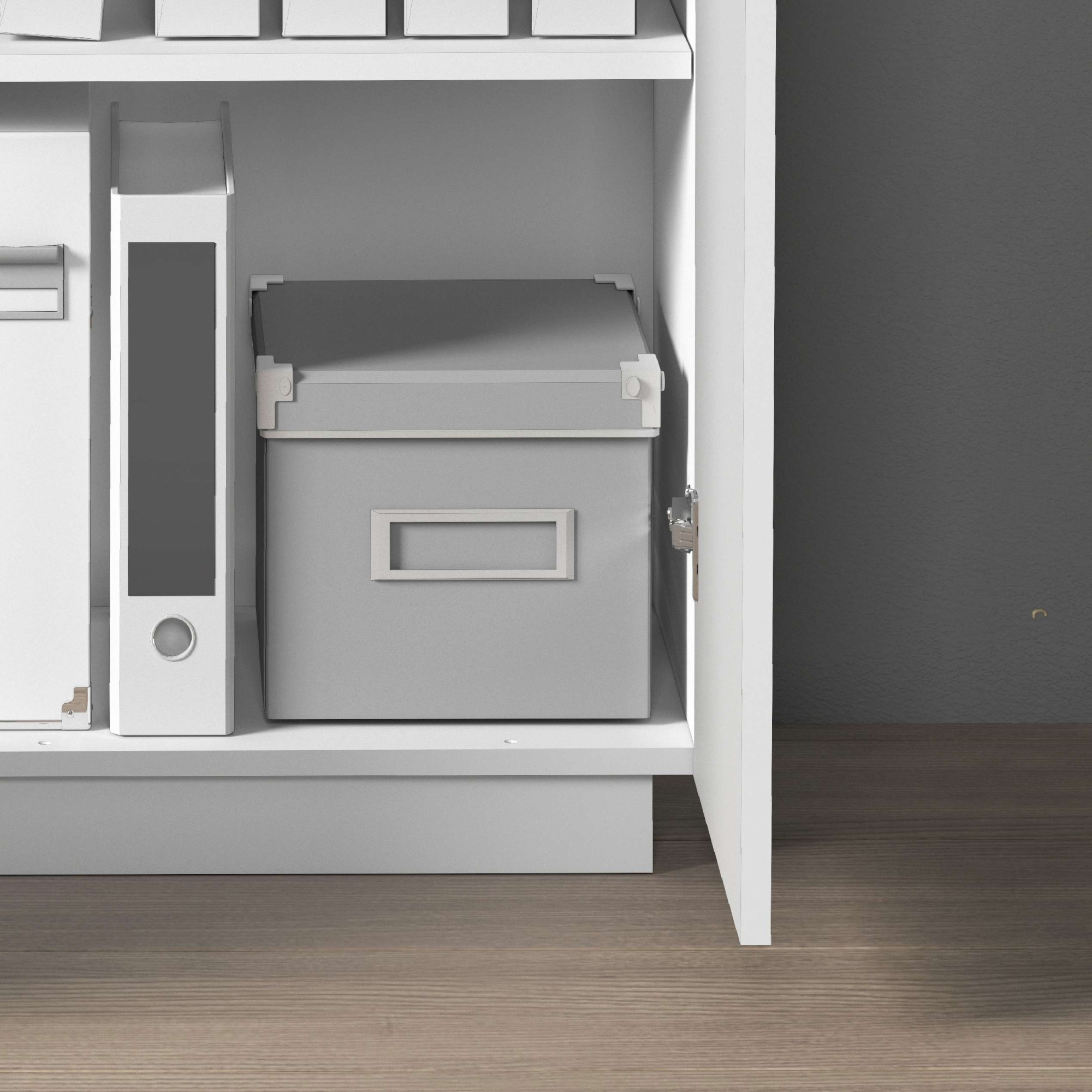 INOSIGN Aktenschrank »Vega, Mehrzweckschrank, Büroschrank, mit 2 Türen«, & verstellbaren Einlegeböden, Höhe 86 oder 166 cm, Made in Italy