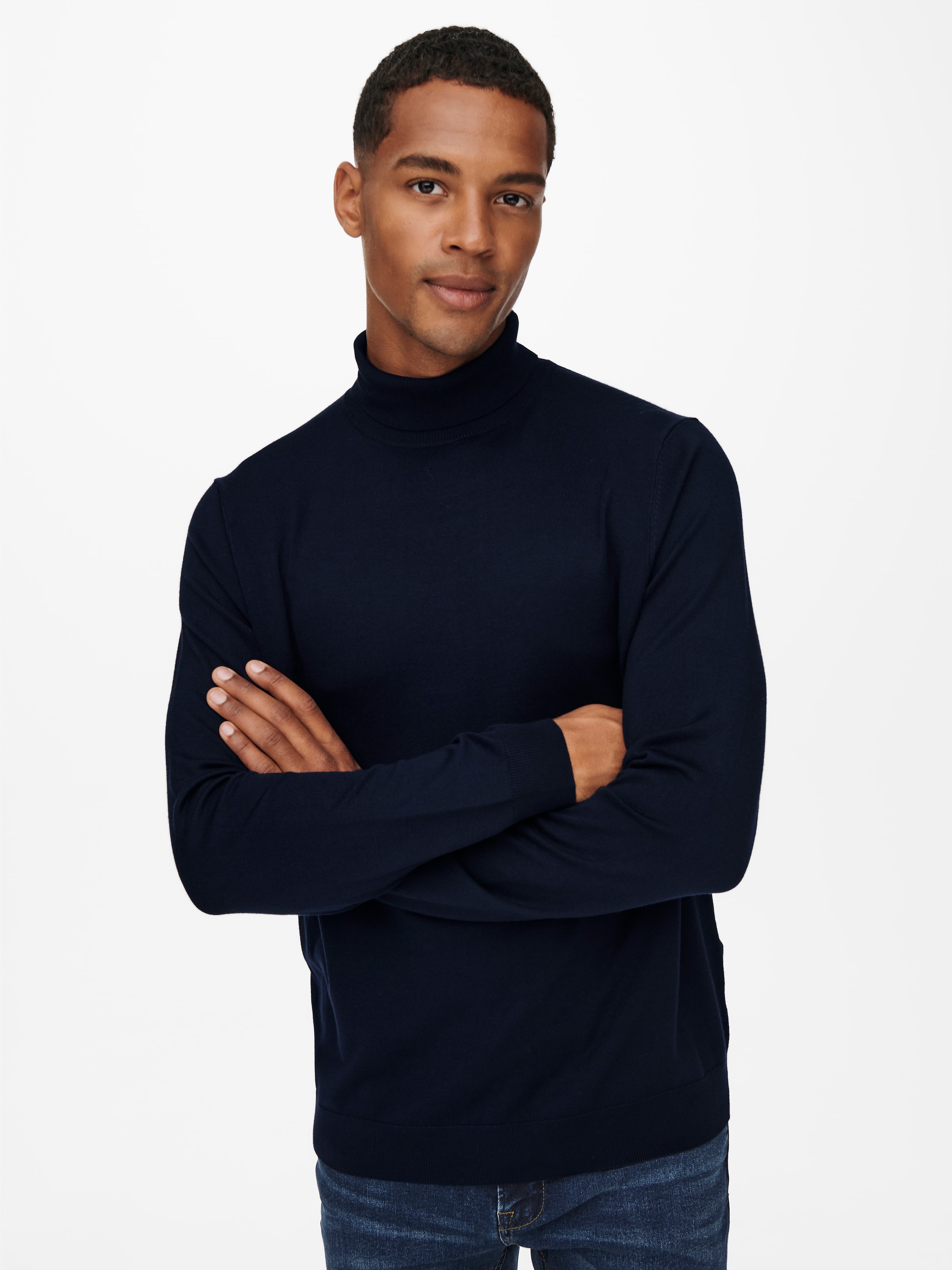 ONLY & SONS 1100000002199 »ONSWYLER LIFE REG ROLL NECK KNIT NOOS«