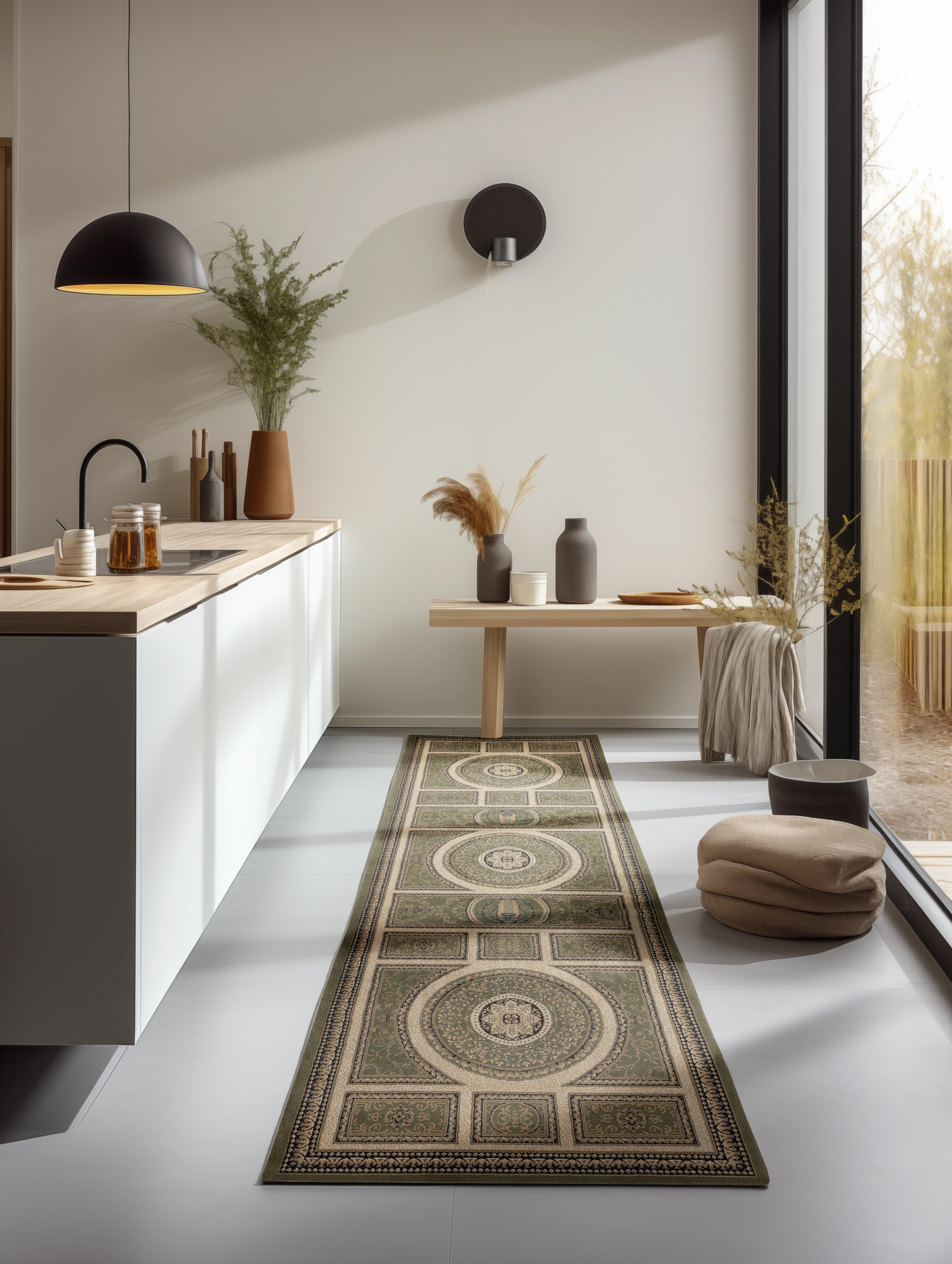 NORTHRUGS "Guzara" rechteckig 8 mm Höhe Orient Optik, Läufer, strapazierfähig, pflegeleicht, robust