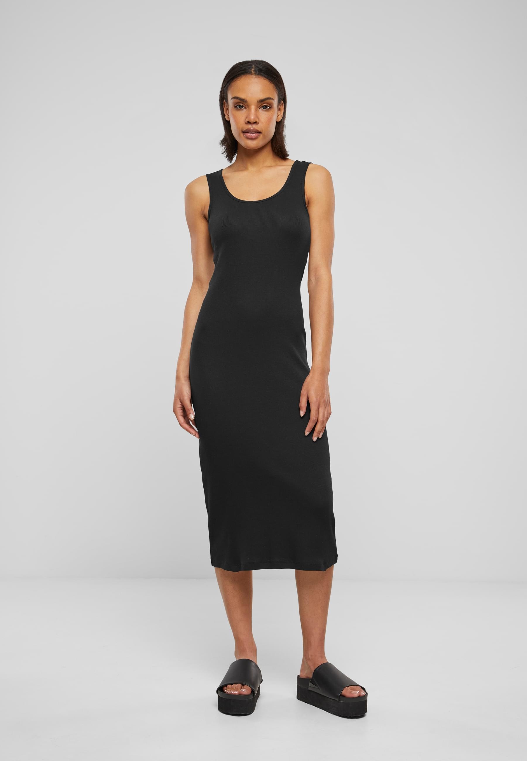 URBAN CLASSICS Shirtkleid »Urban Classics Damen Ladies Rib Top Dress«, (1 tlg.)