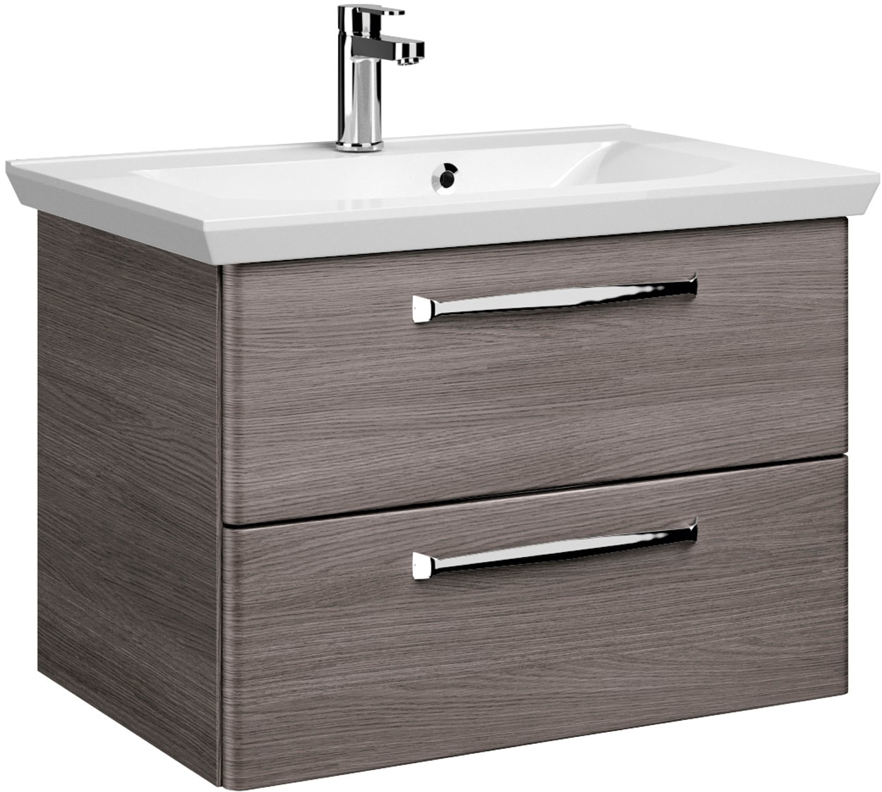 Saphir Badmöbel-Set »Badmöbel-Set Trentino 3-tlg Mineralmarmorwaschtisch,LED-Spiegelschrank«, (4 St.), Badezimmer-Set mit Midischrank inkl. Türdämpfer