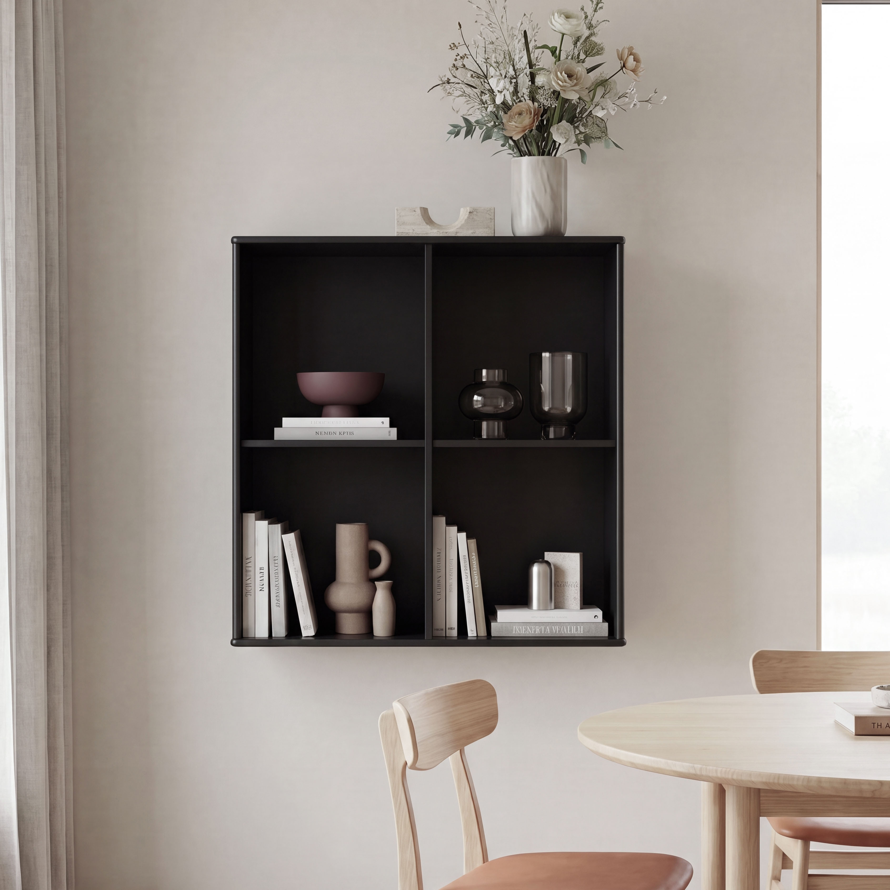 Hammel Furniture Bücherregal "Mistral KUBUS Wandregal – hochwertig & flexibel, langlebig" 1 Stk. tlg. Modernes Designregal – stehend oder hängend – T:32,5 cm