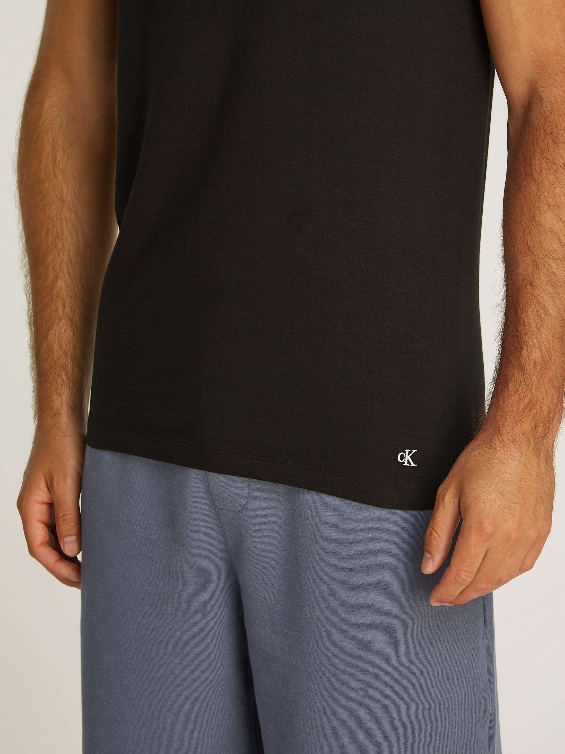 Calvin Klein Underwear T-Shirt »S/S CREW NECK 3PK«, (Packung, 3 tlg., 3er-Pack), mit Logostickerei