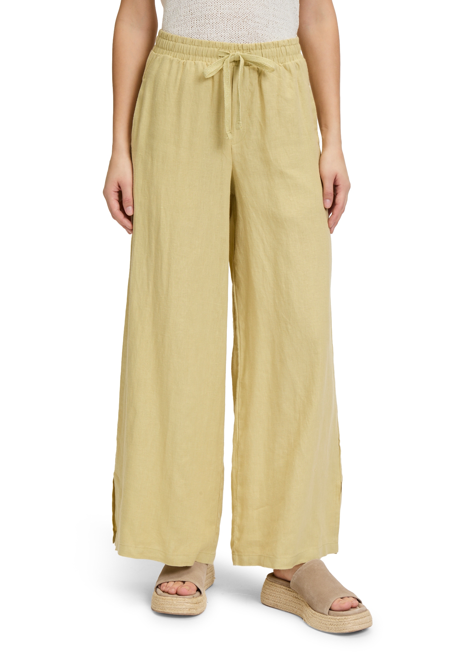 Cartoon Leinenhose "Cartoon Damen Leinenhose unifarben", Form günstig online kaufen