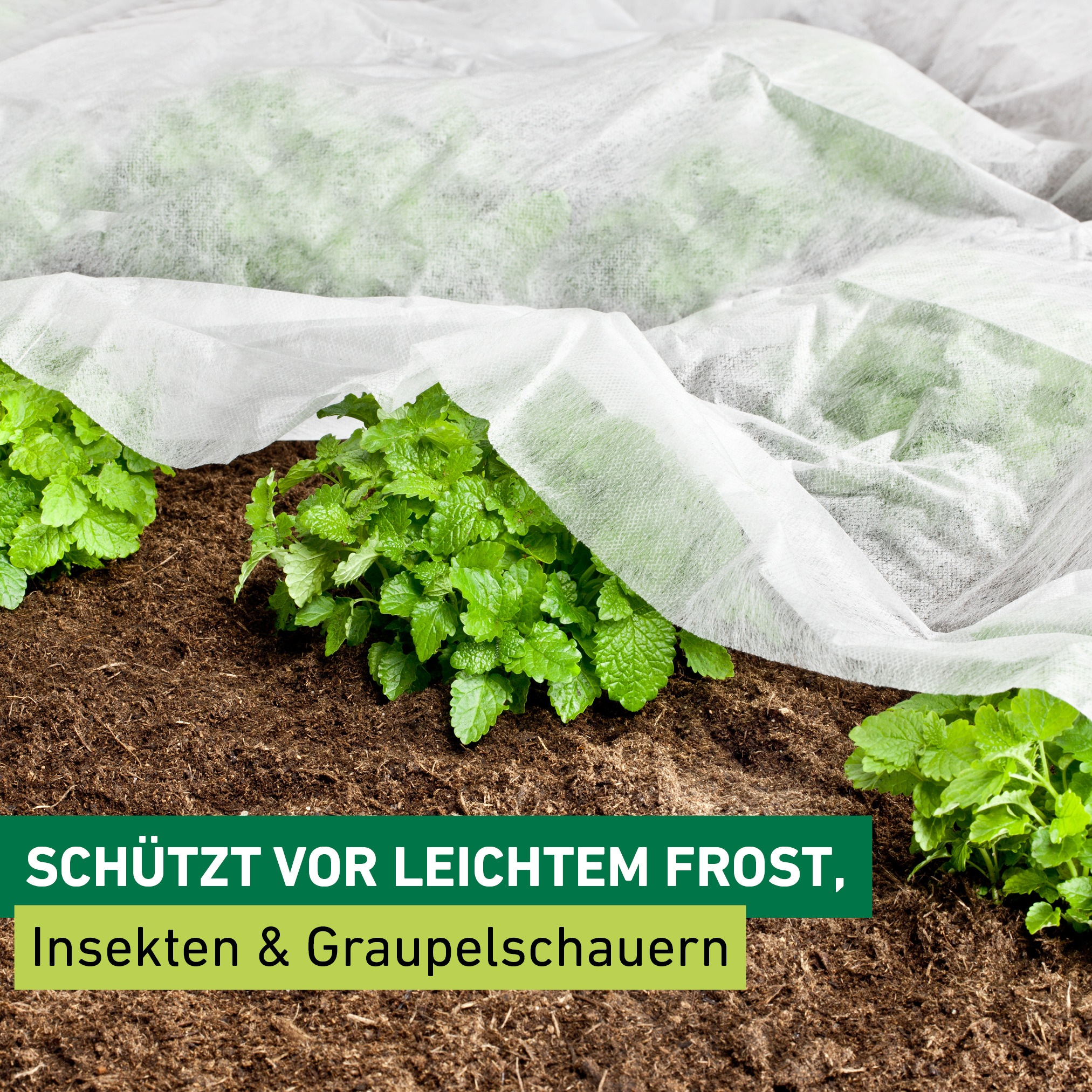 Windhager Gartenvlies »Basic für gesundes Wachstum« 1 Stk. tlg. Abdeckvlies 10 x 1,5 m 17 g/m², Gartenfolie, weiß