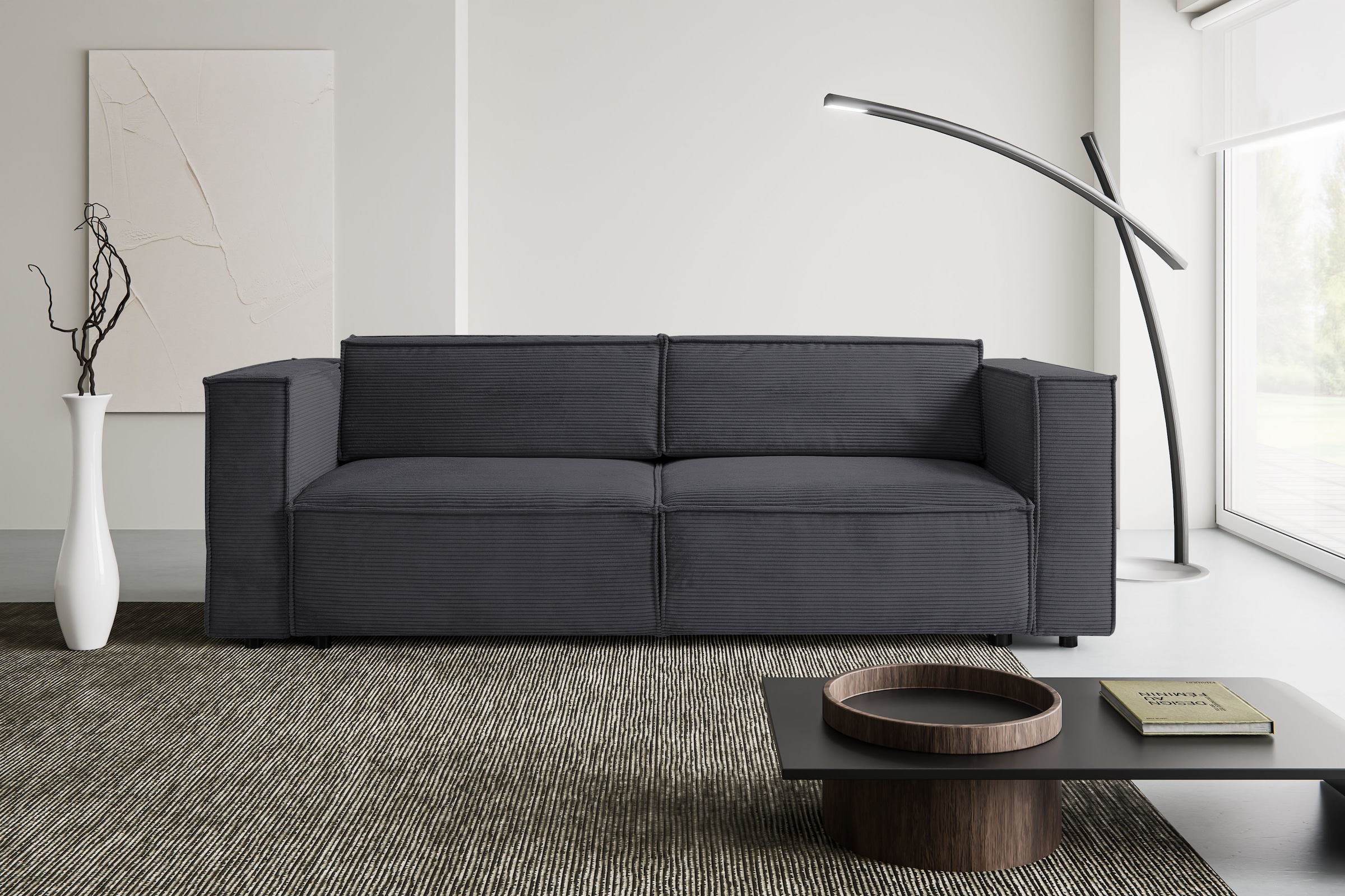 WERK2 Schlafsofa "Kansas Breite 252 cm, mit extragroßer Liegefläche 202x152 günstig online kaufen
