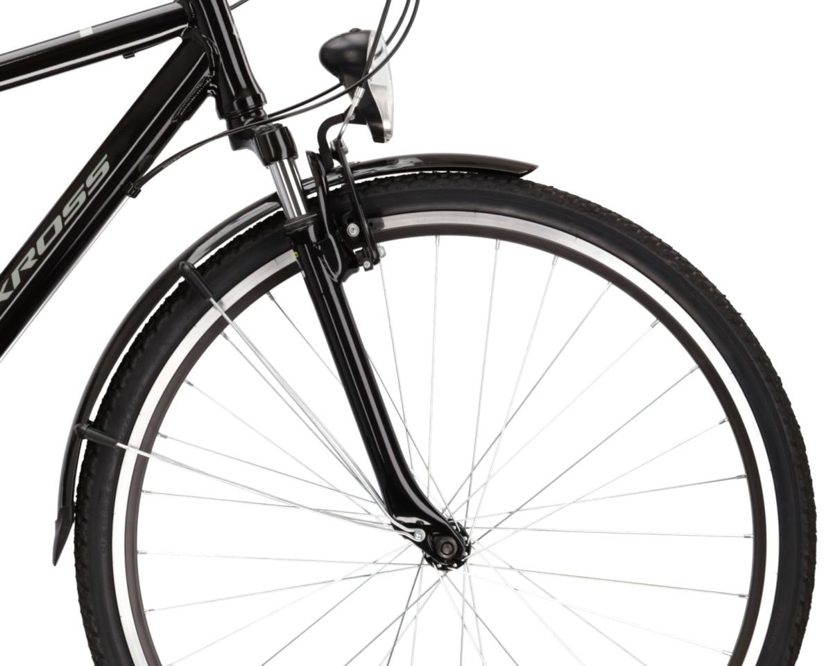 Kross Trekkingrad »KROSS Trekkingrad Trans 1.0 28" schwarz«, 21 Gang, RDM41 Schaltwerk, Kettenschaltung