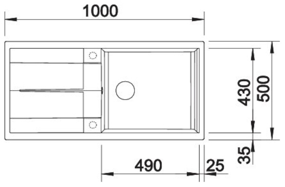 Blanco Granitspüle »METRA XL 6 S« 1 Stk. tlg. erhältlich in mehreren Farben