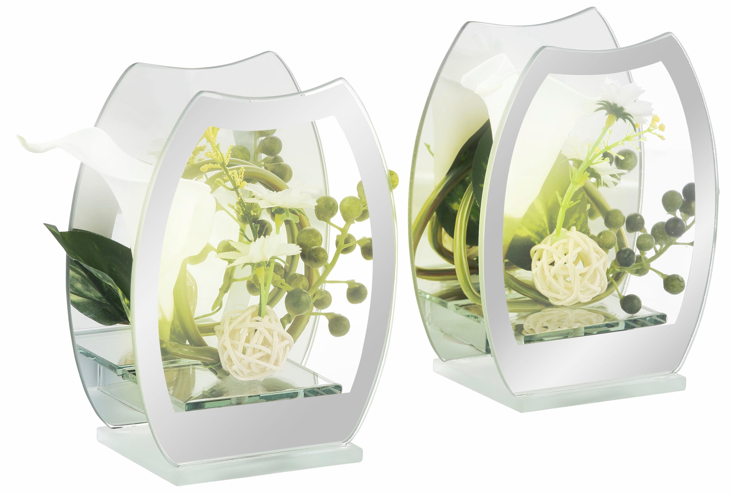 Home affaire Kunstpflanze »LED-Calla«, 2er-Set