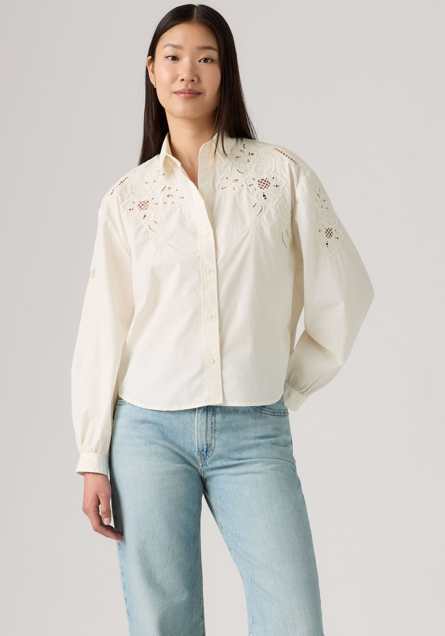 Levis Hemdbluse "JAMIE HOLIDAY SHI" mit Lochstickerei günstig online kaufen