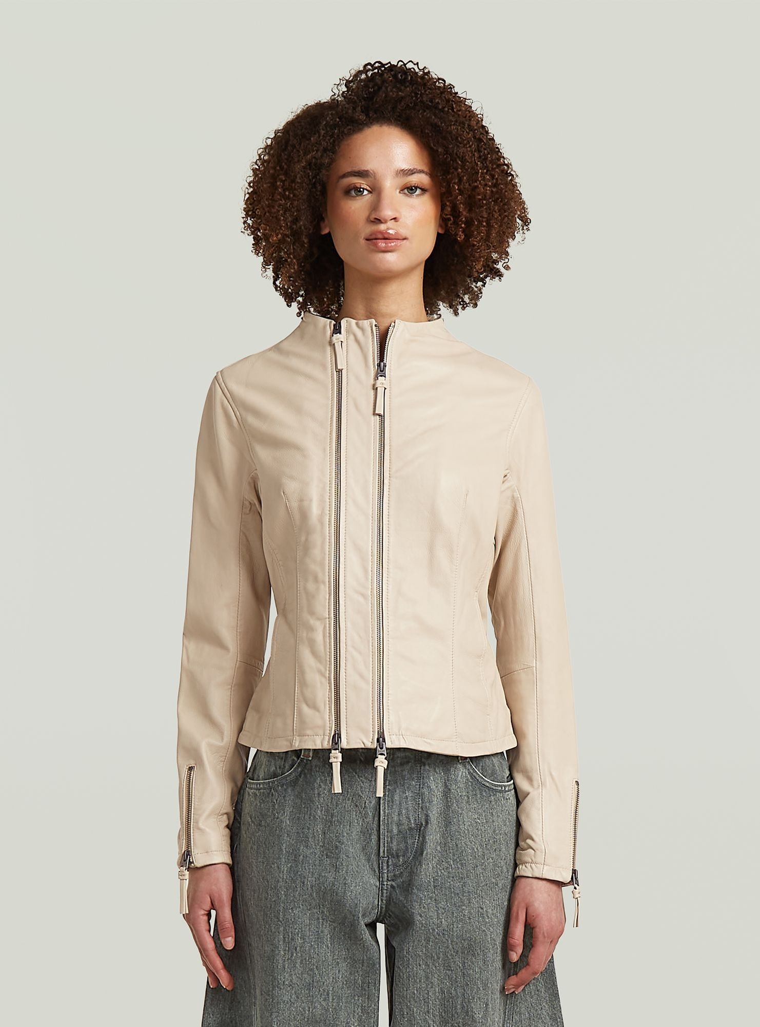 G-STAR Lederjacke "Lynn Leather Biker-Jacke" günstig online kaufen