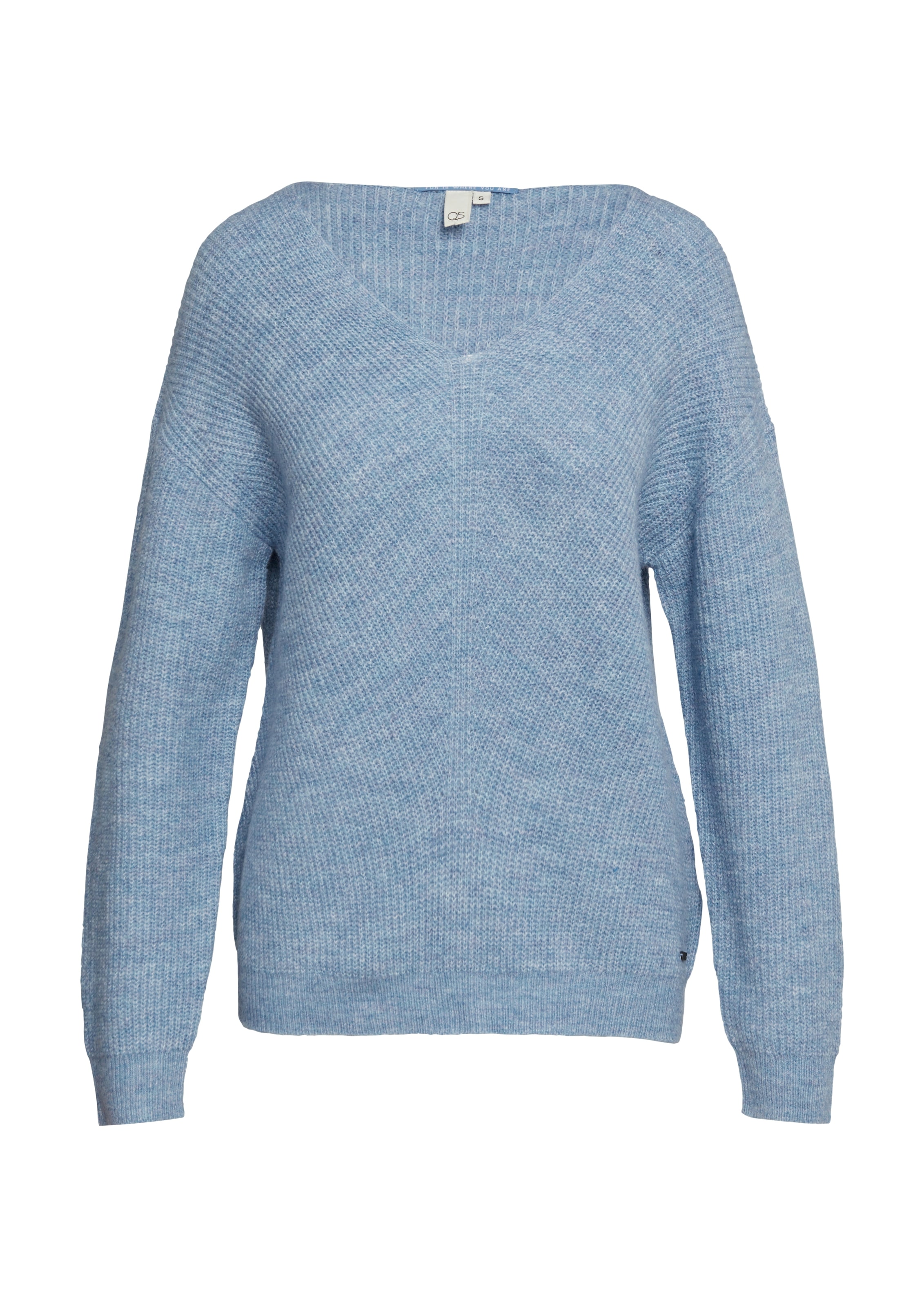 QS Strickpullover, in Melange Optik