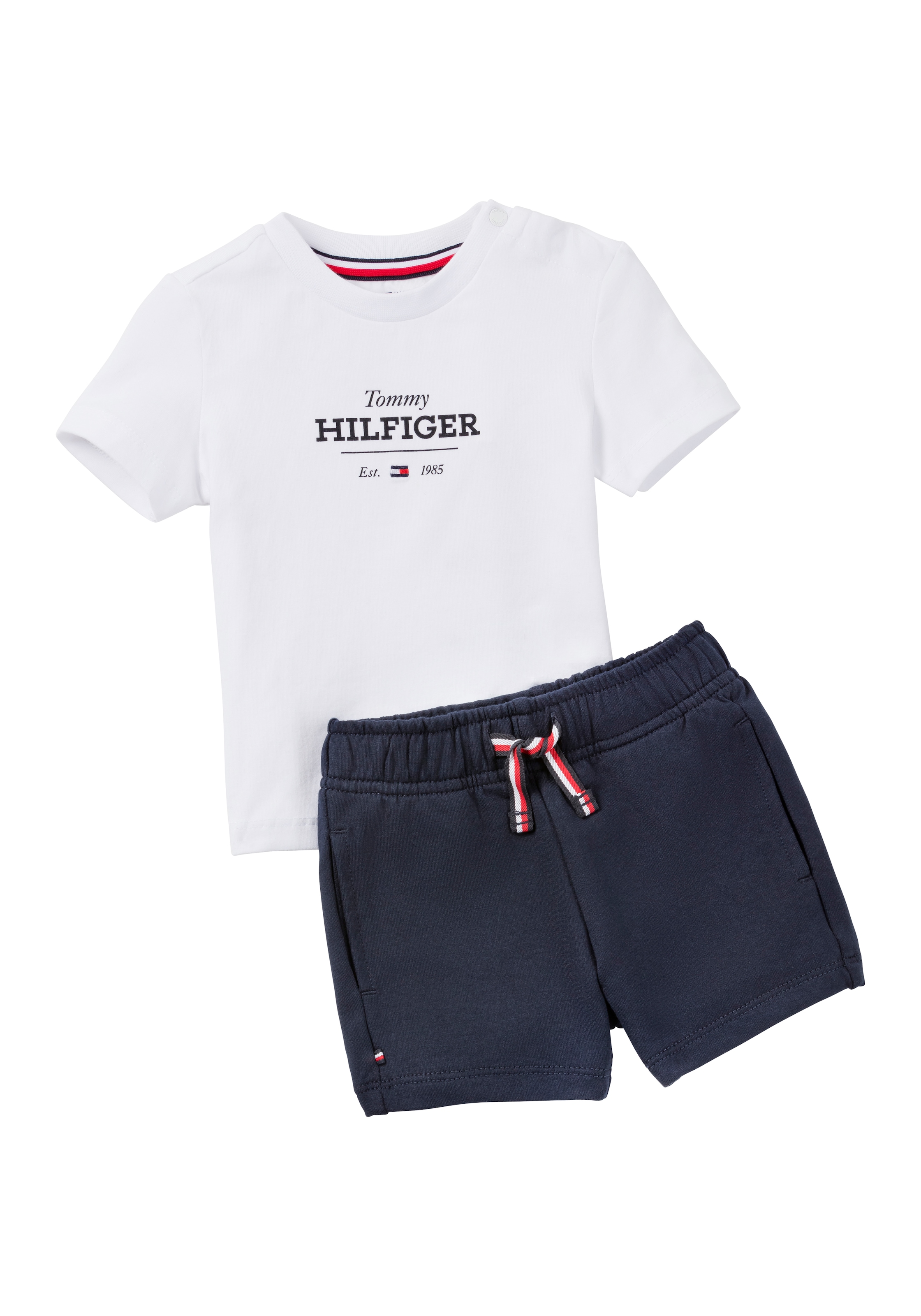 Tommy Hilfiger Shirt & Shorts »MONOTYPE TEE AND SHORT SET«, mit Logo